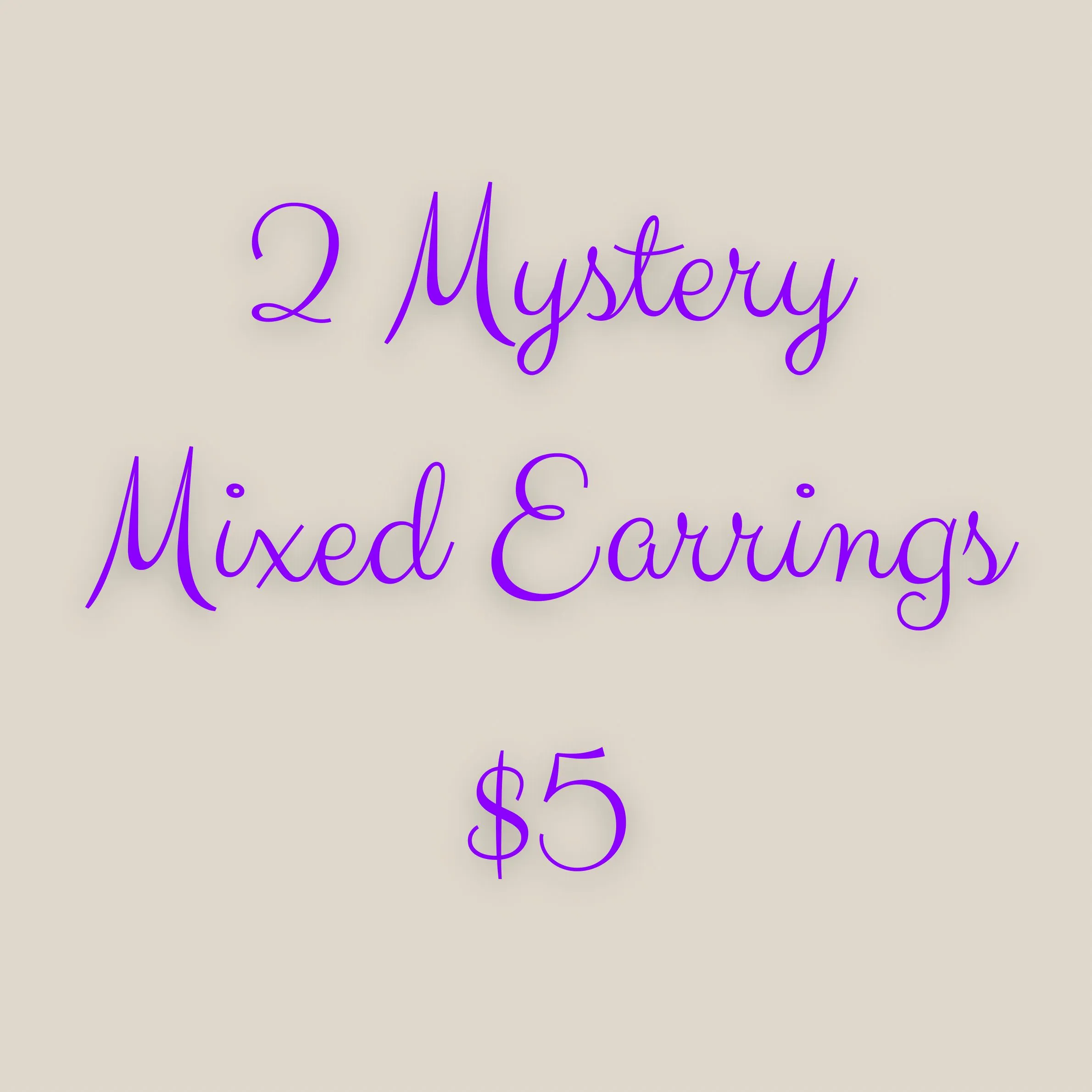 Product image for Mystery 2 Pack Mixed Earrings Bundle