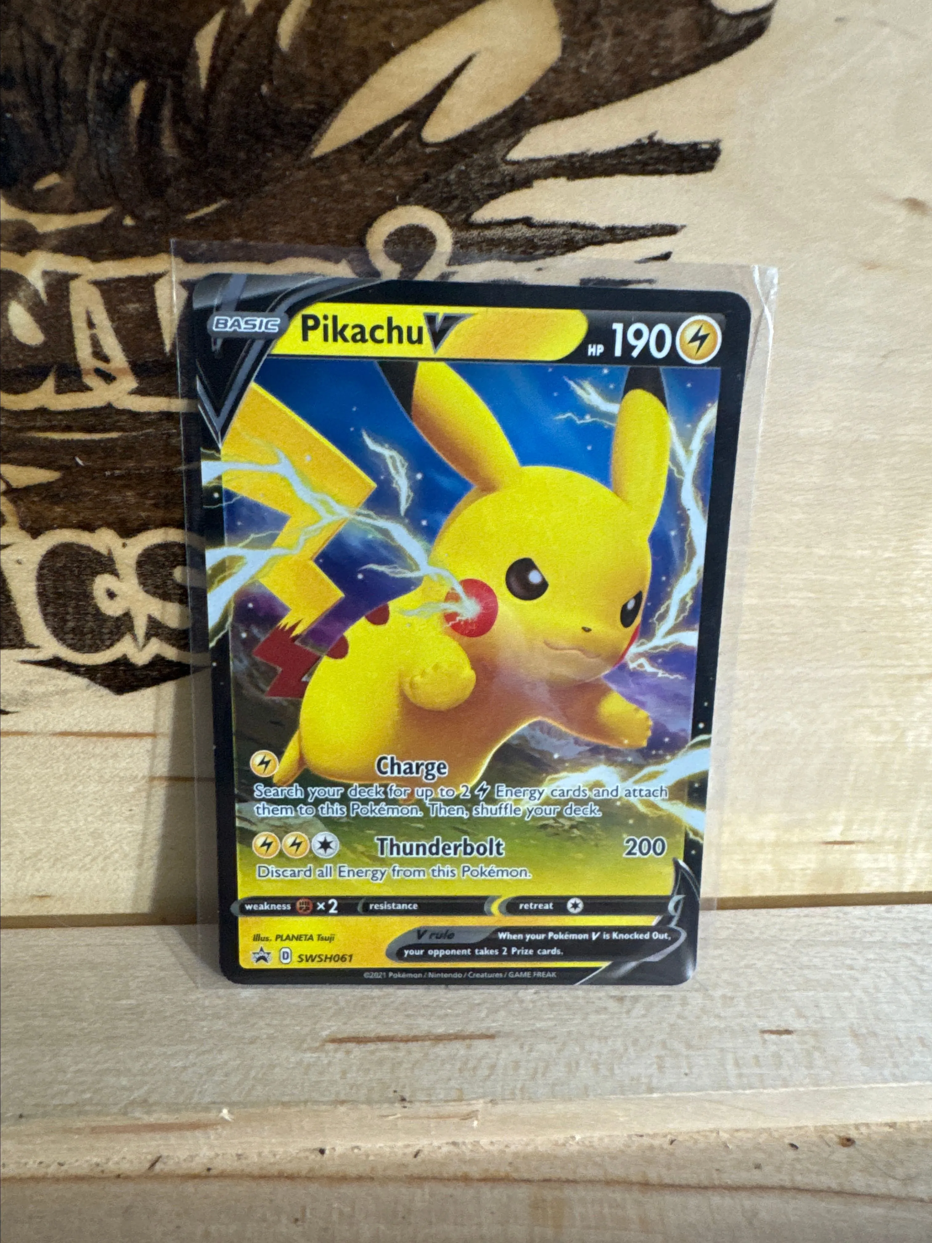 Product image for Pikachu V #SWSH061 Pokemon Promo  