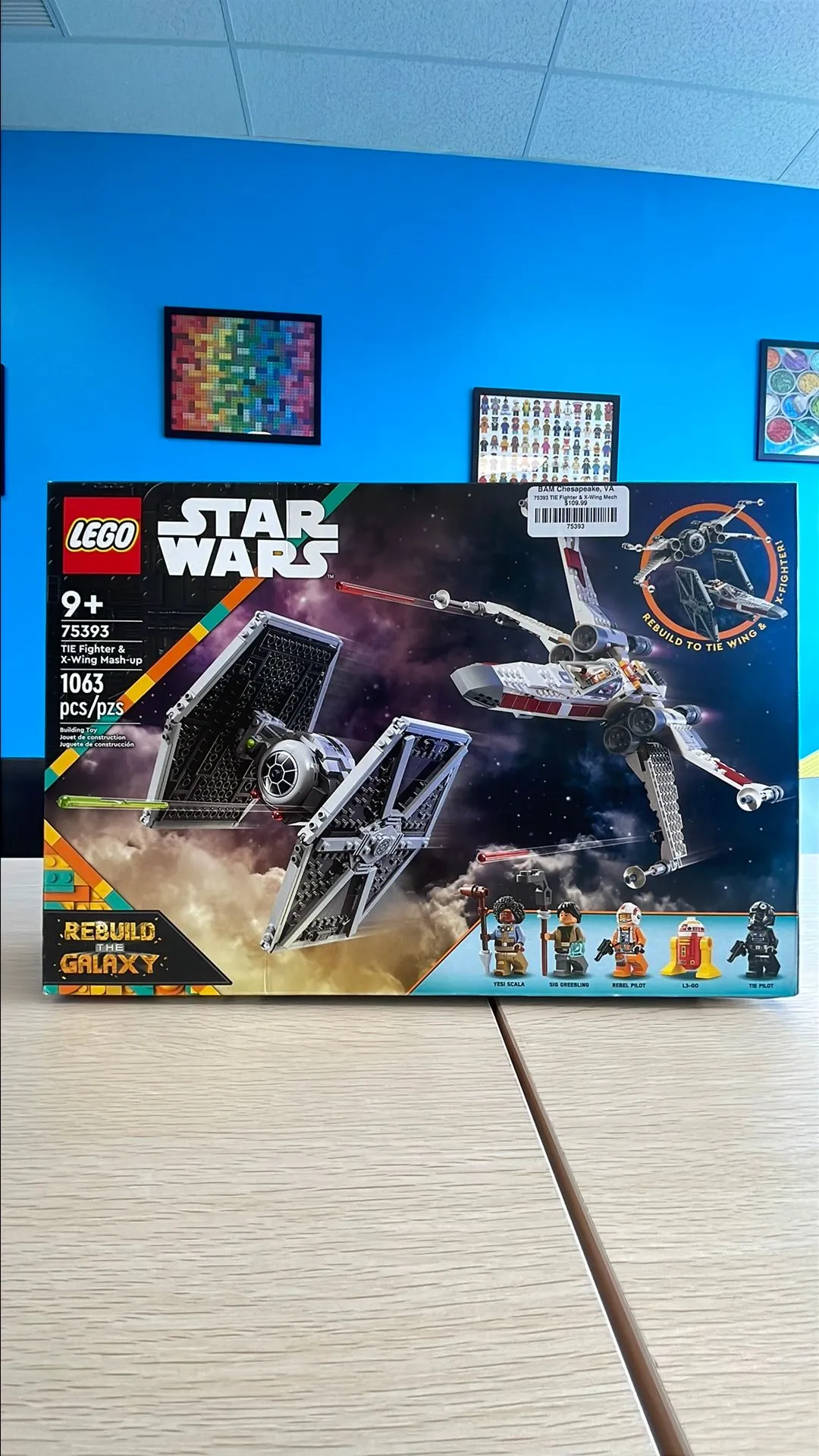 Product image for 75393 Tie Fighter & X-Wing Mash-Up