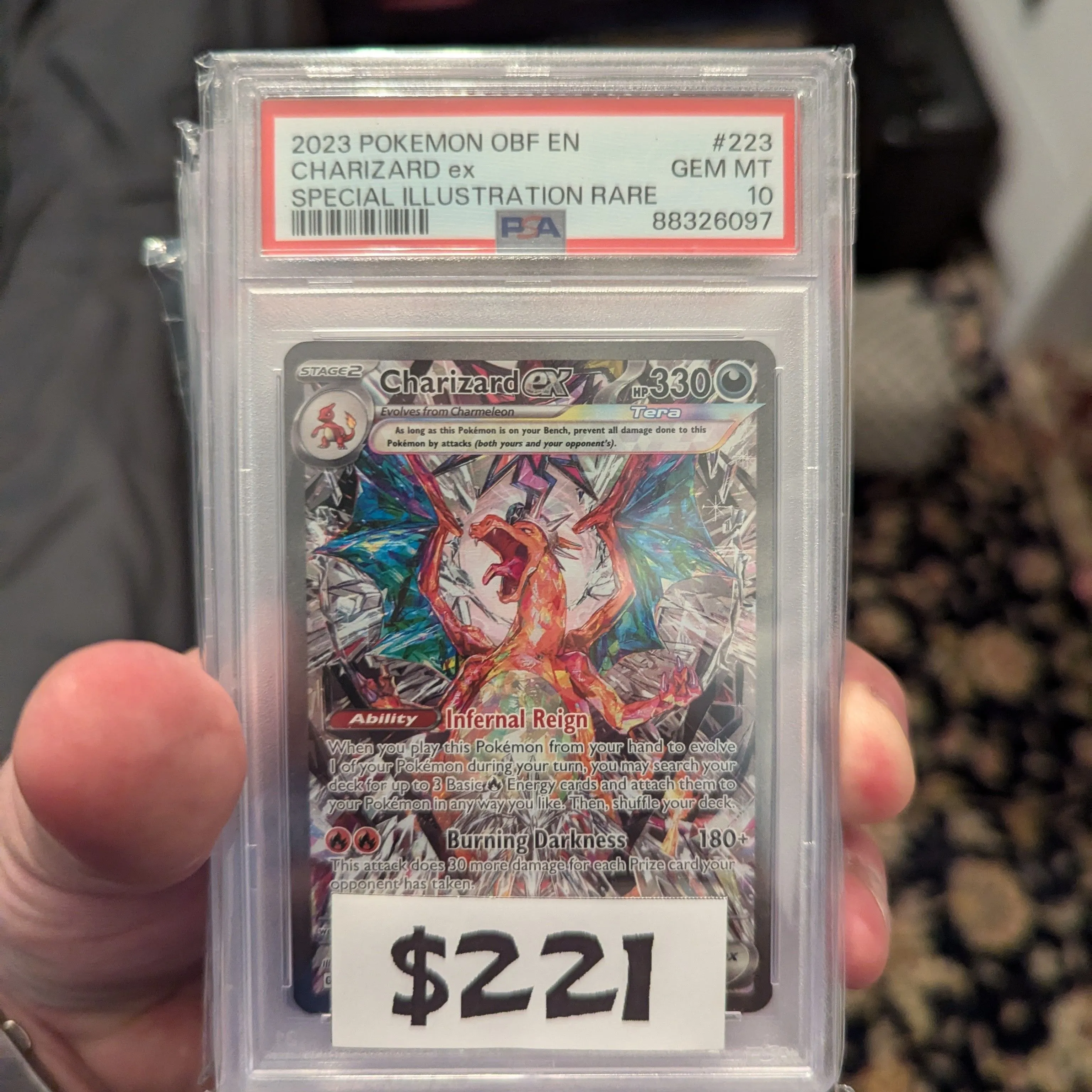 Pokemon Charizard ex Obsidian Flames Special Illustration Rare #223 PSA 10   Whatnot: Shop, Sell, Connect