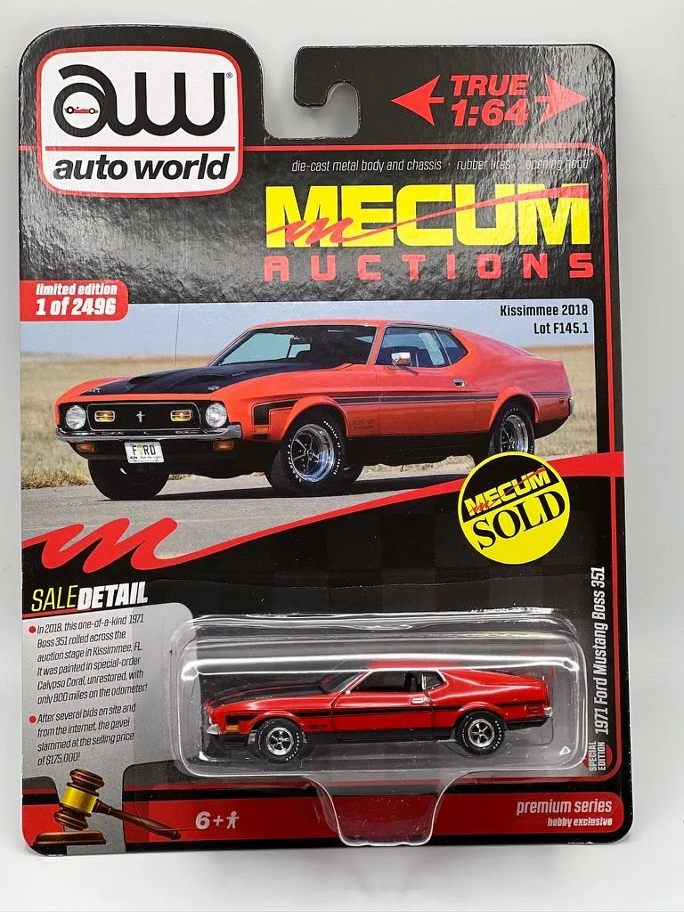Product image for AW Mecum Auctions - 1971 Ford Mustang Boss 351 (Special Edition)