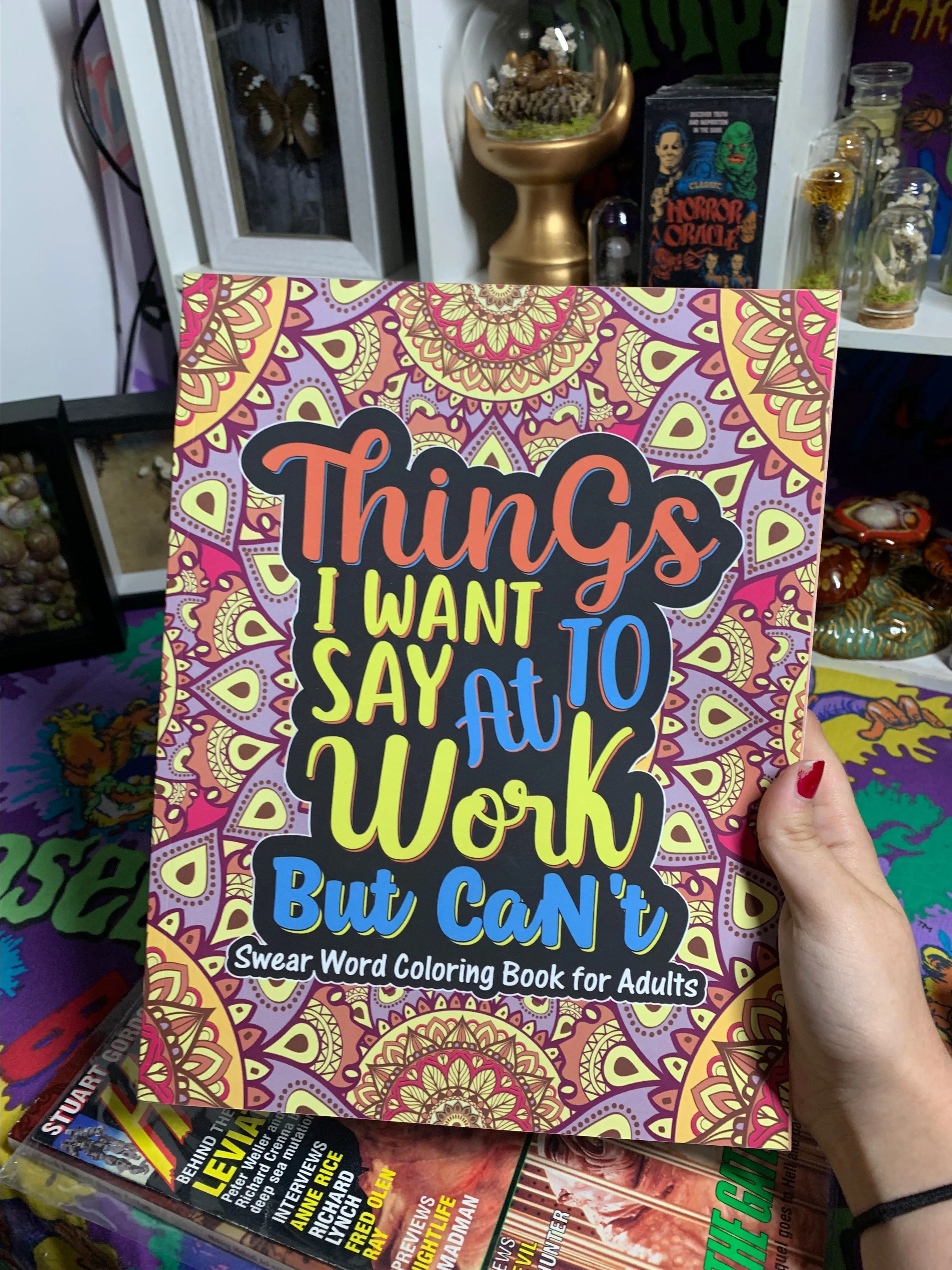 Product image for SH10 Things I want to say at work but can't swear word coloring book