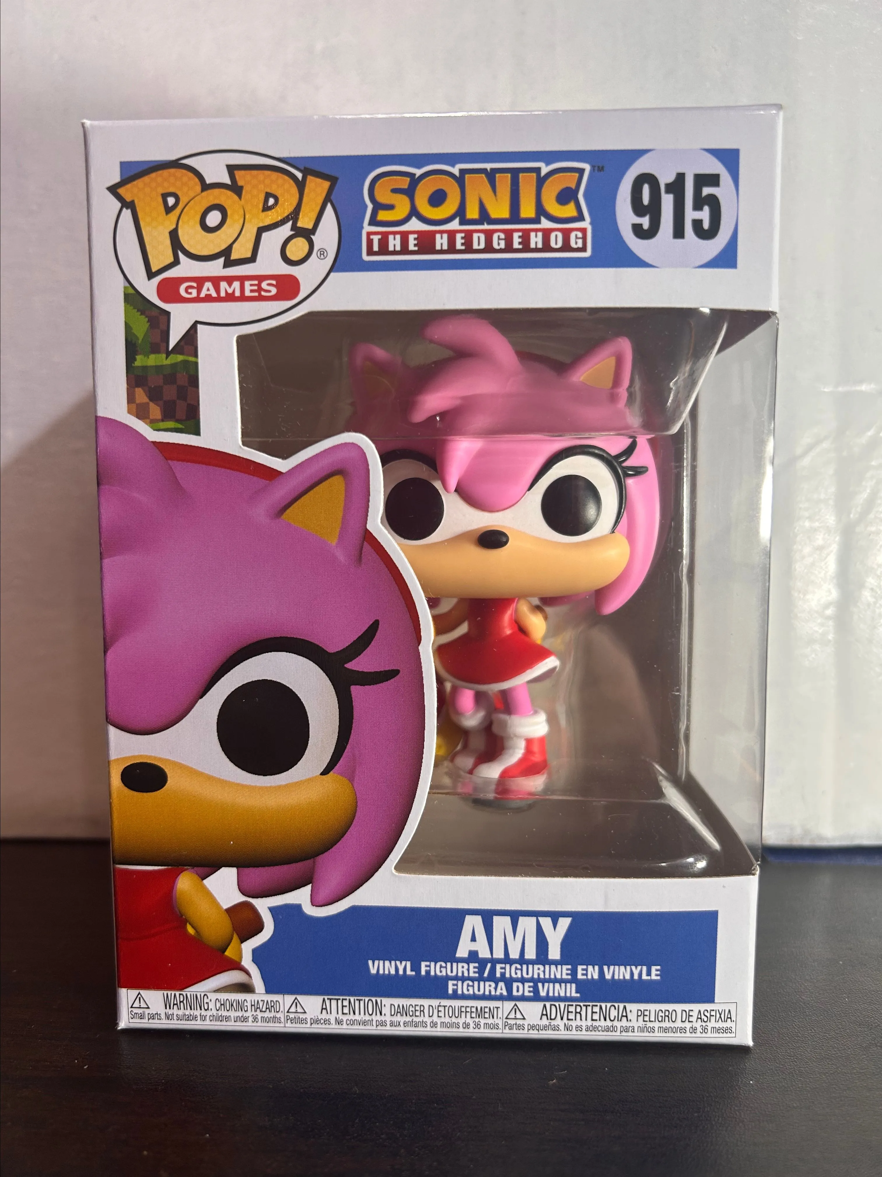 Product image for Amy Sonic the Hedgehog Games Funko Pop 915 With Protector