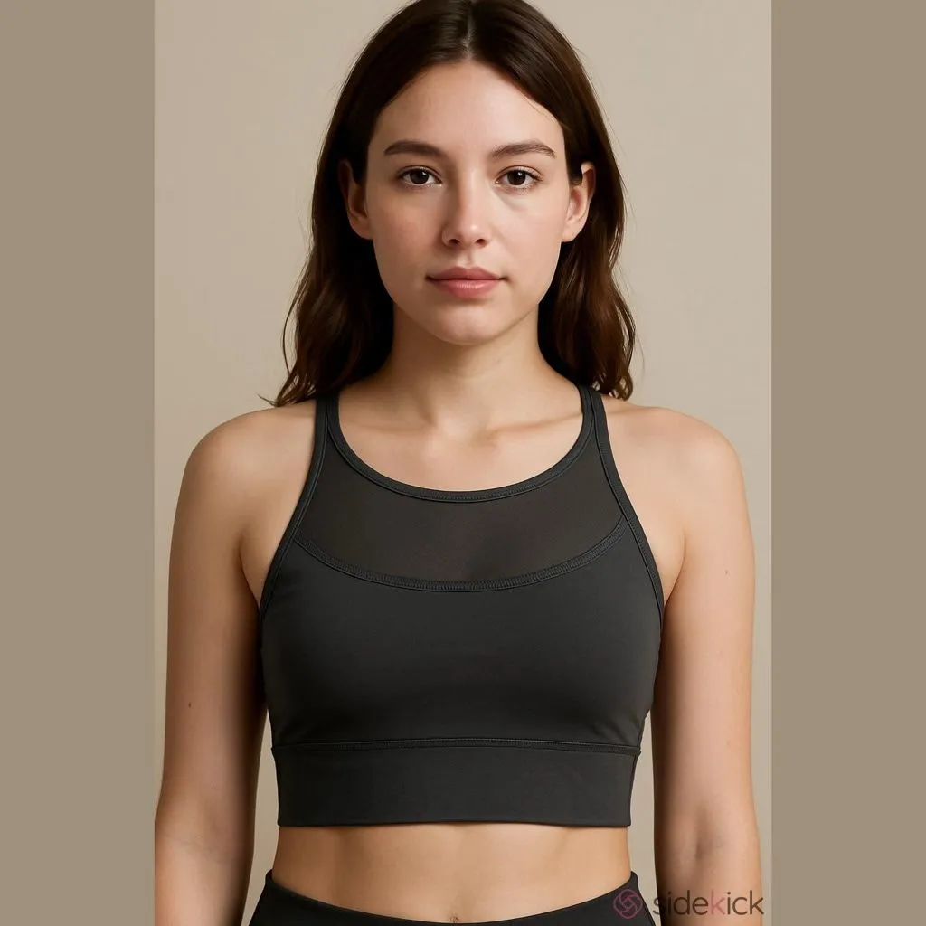 Product image for Women's Lululemon Black Sports Bra Size 6 with Mesh Detail