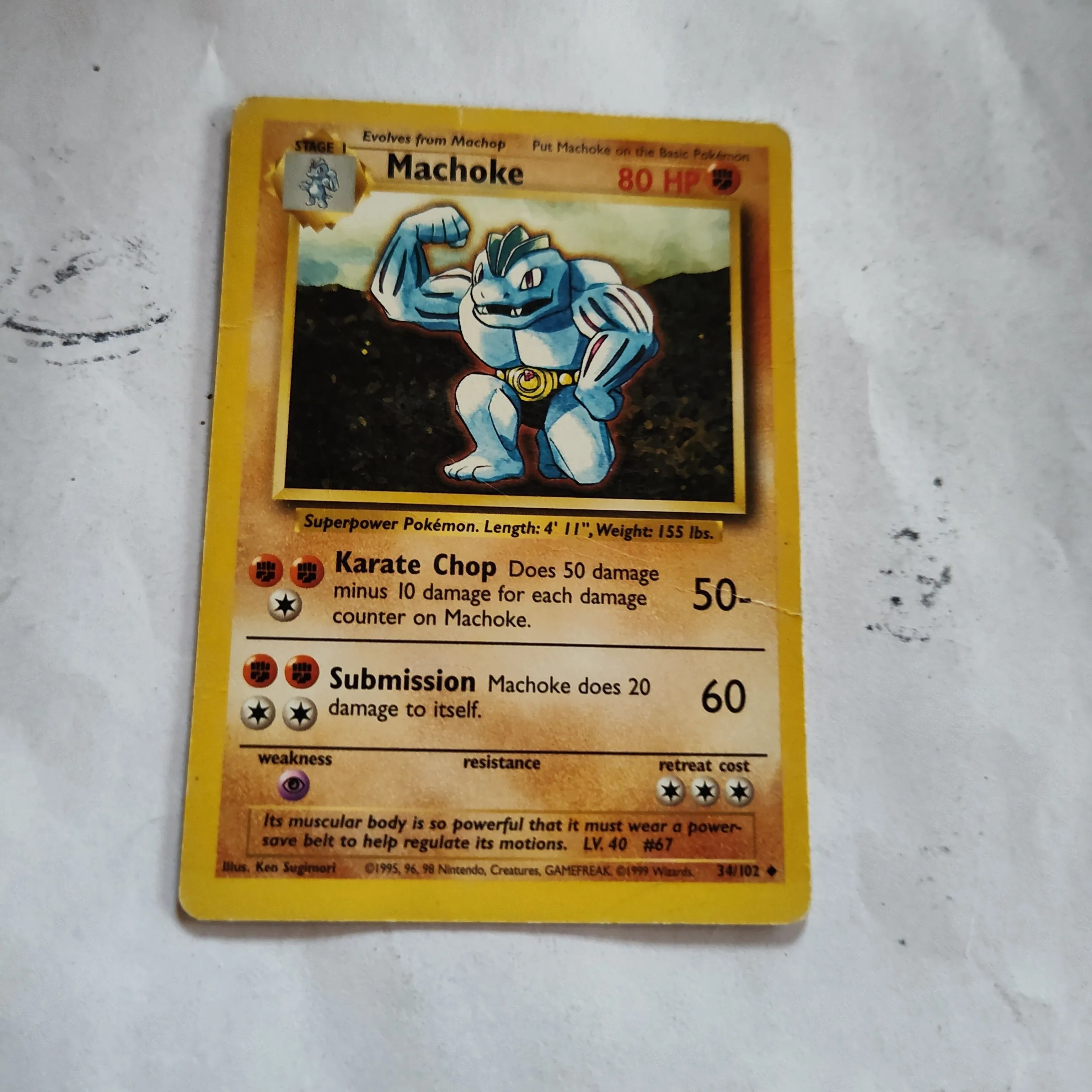 Product image for Pokemon Machoke 34/102