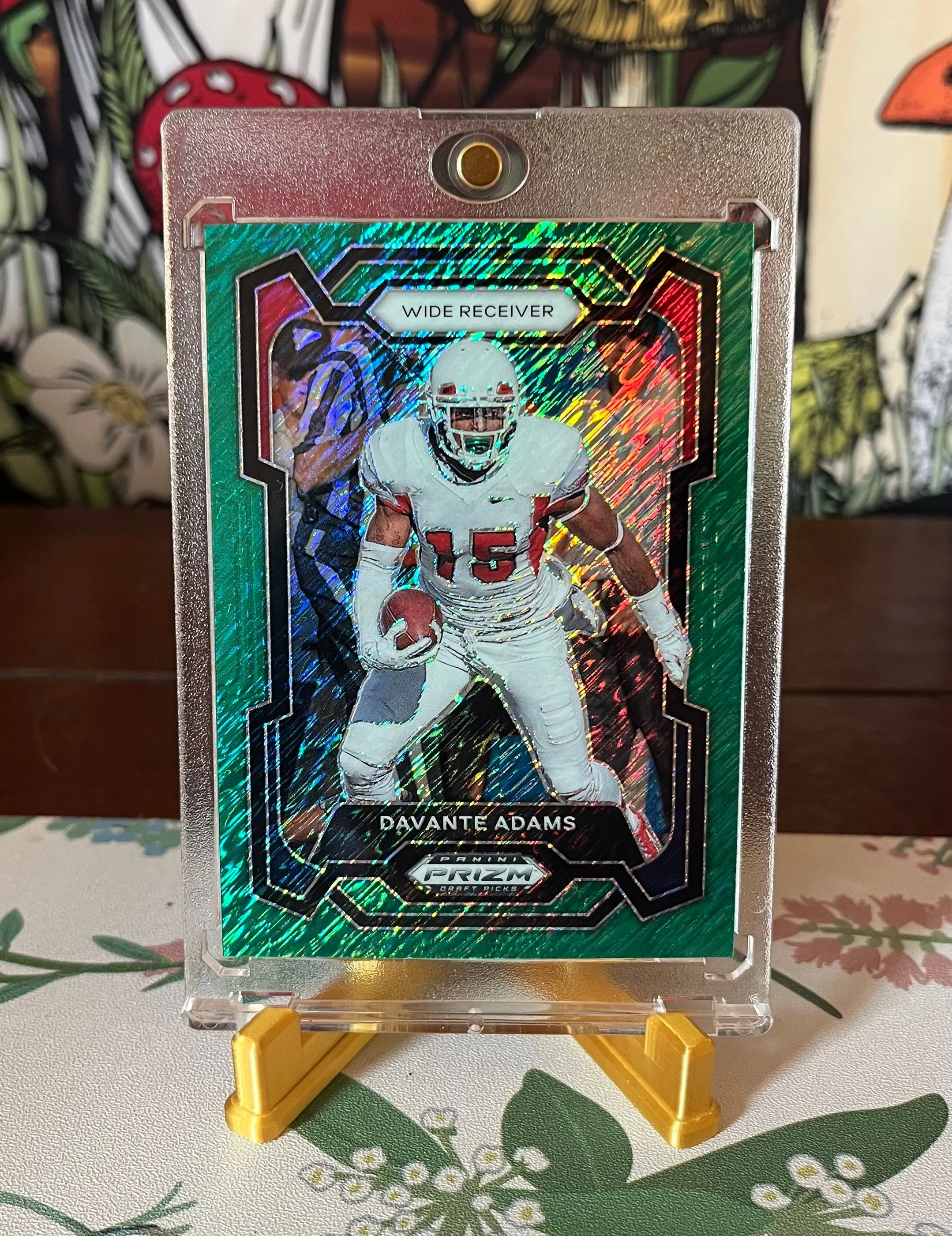 Product image for 2024 Panini Prizm Draft Picks Green Shimmer Davante Adams 01/08