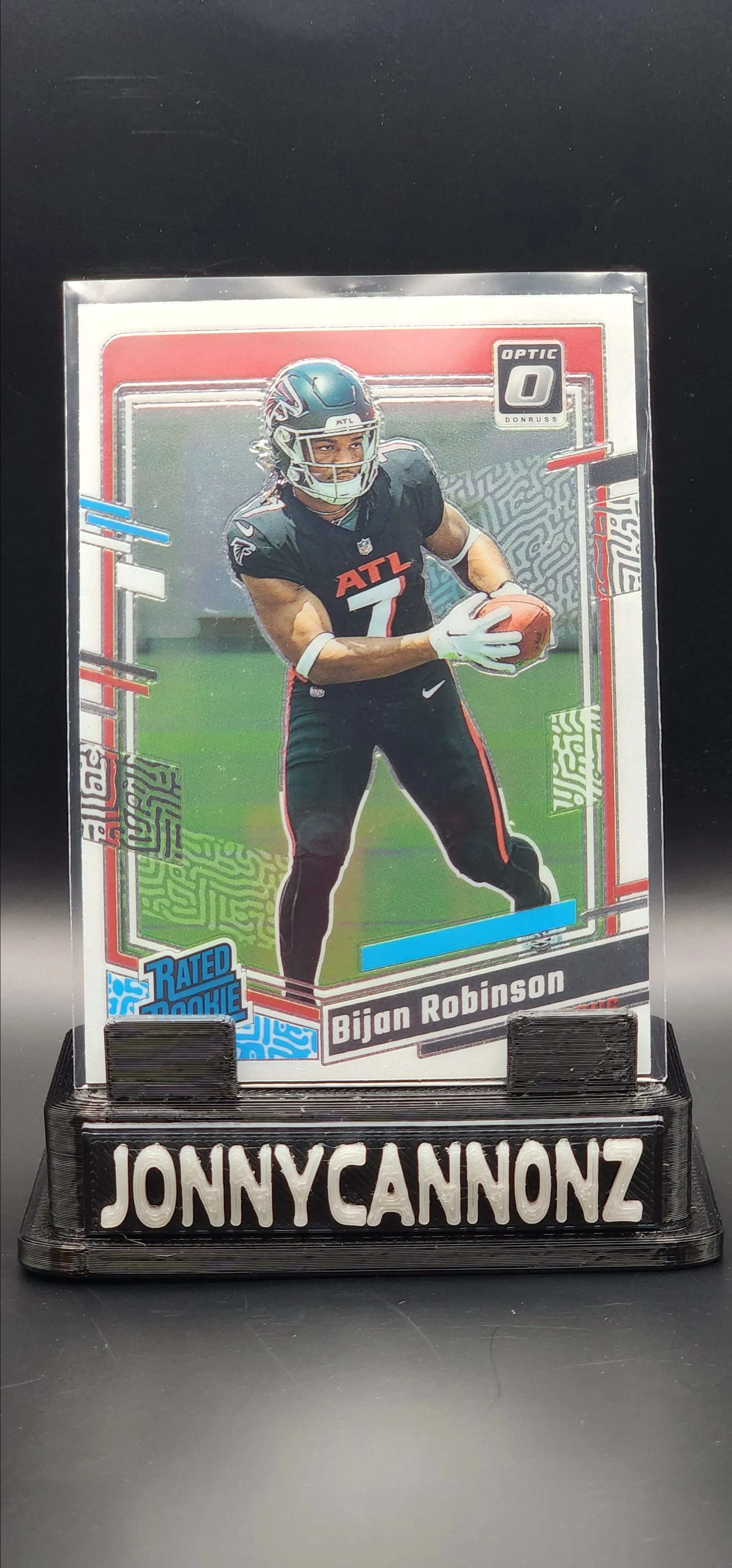 Product image for Bijan Robinson - Atlanta Falcons - "RC" - 2023 - Donruss Optic - Rated Rookie