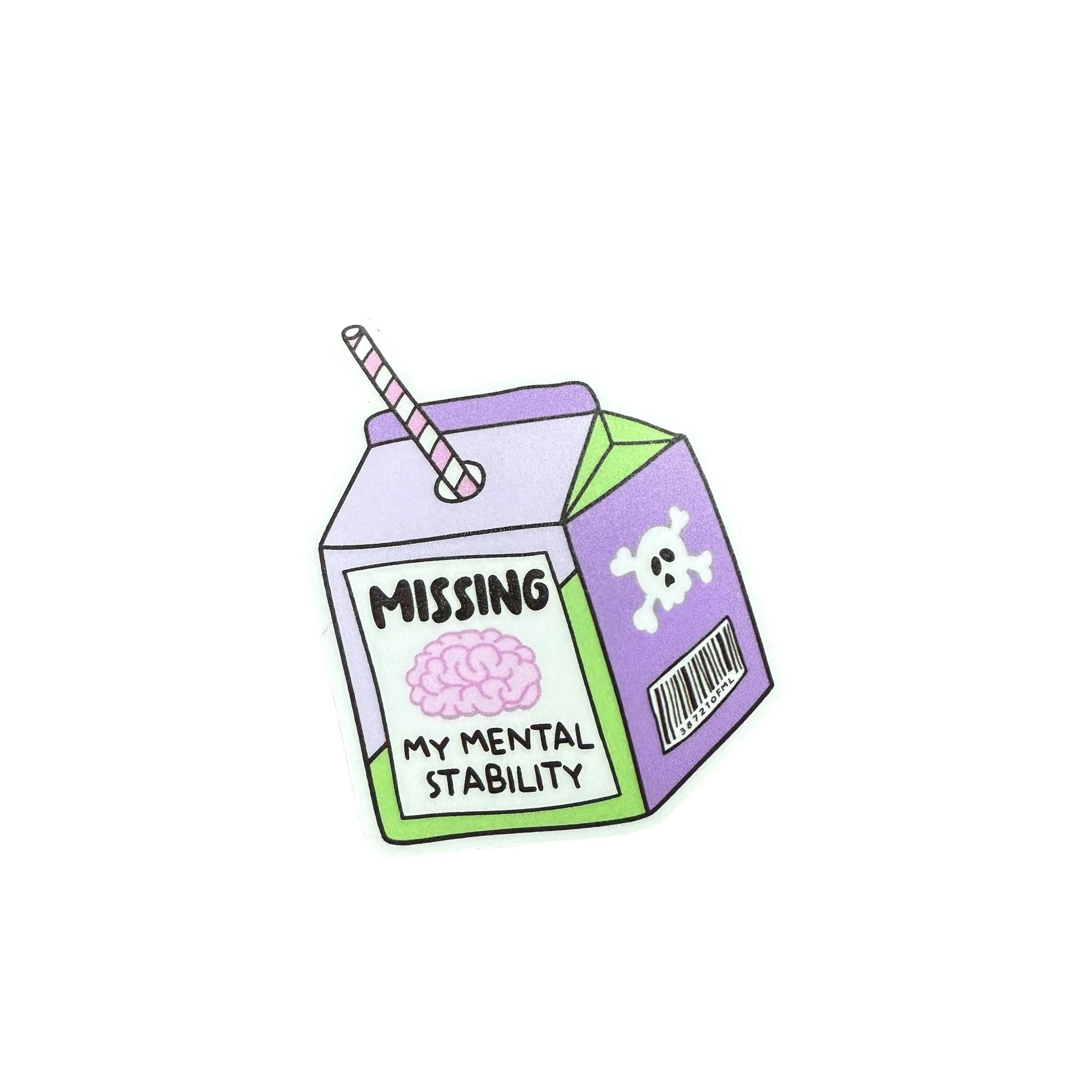 Product image for "missing my mental stability" 3" Vinyl Sticker