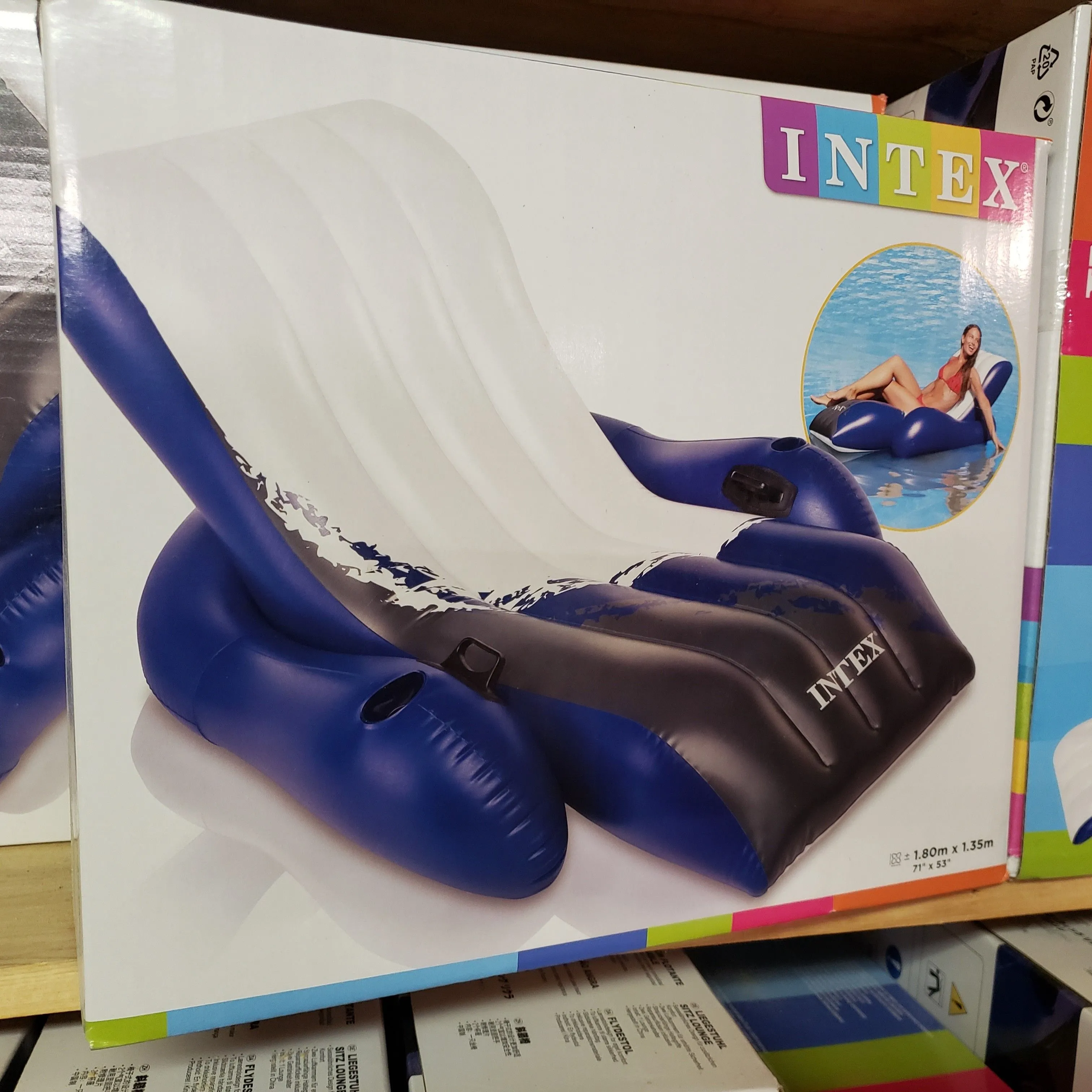 Product image for Intex Recliner - suitable for land AND water!
