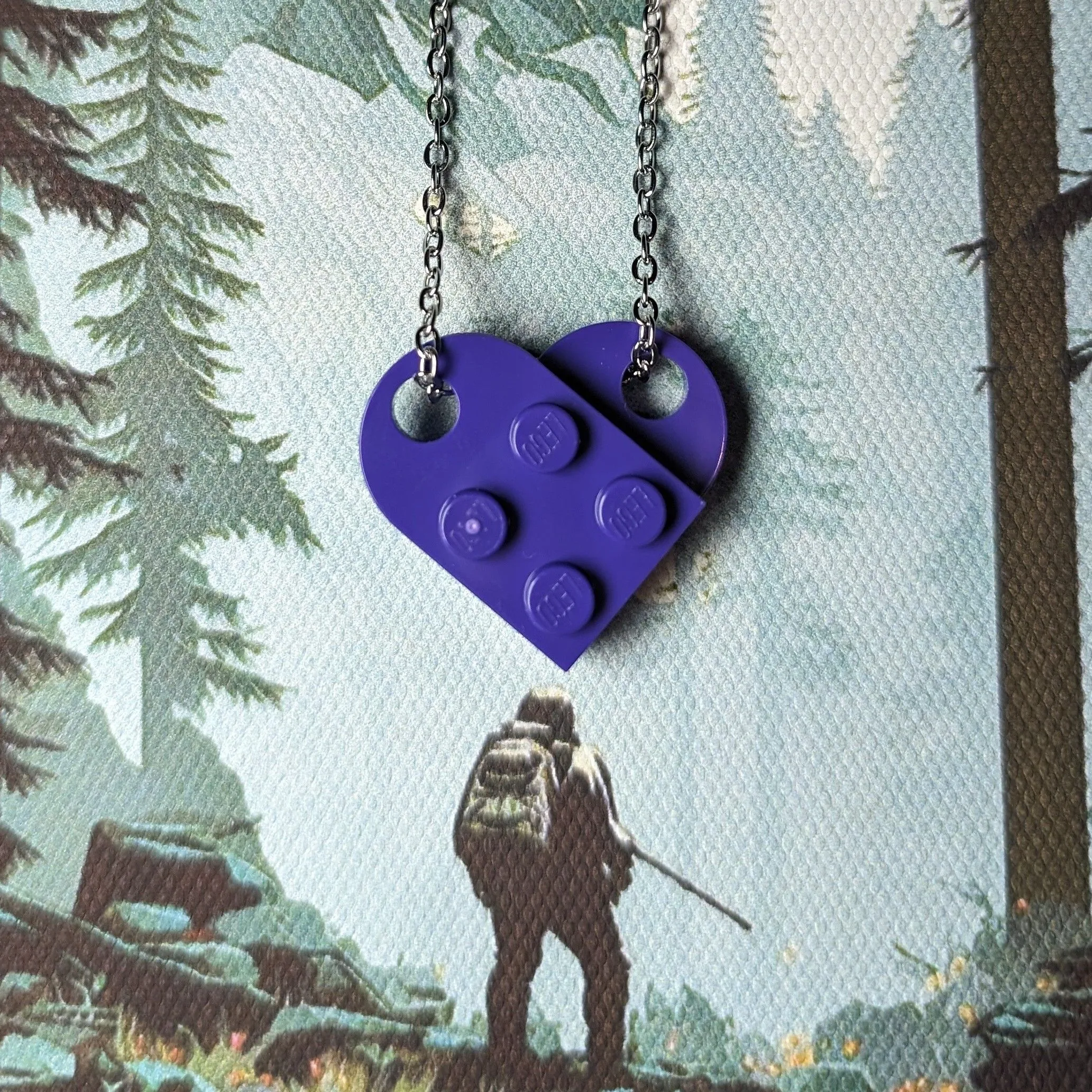 Product image for Heart Necklace Purple
