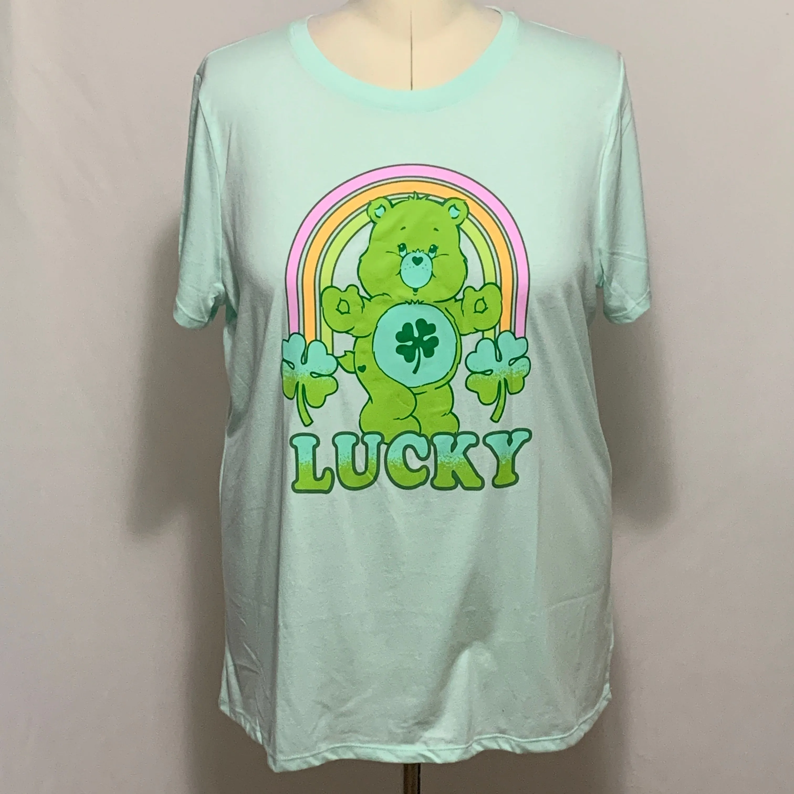 Product image for Torrid Tee Shirt Care Bears Lucky St. Patrick Four Leaf Clover Top Plus 4 26