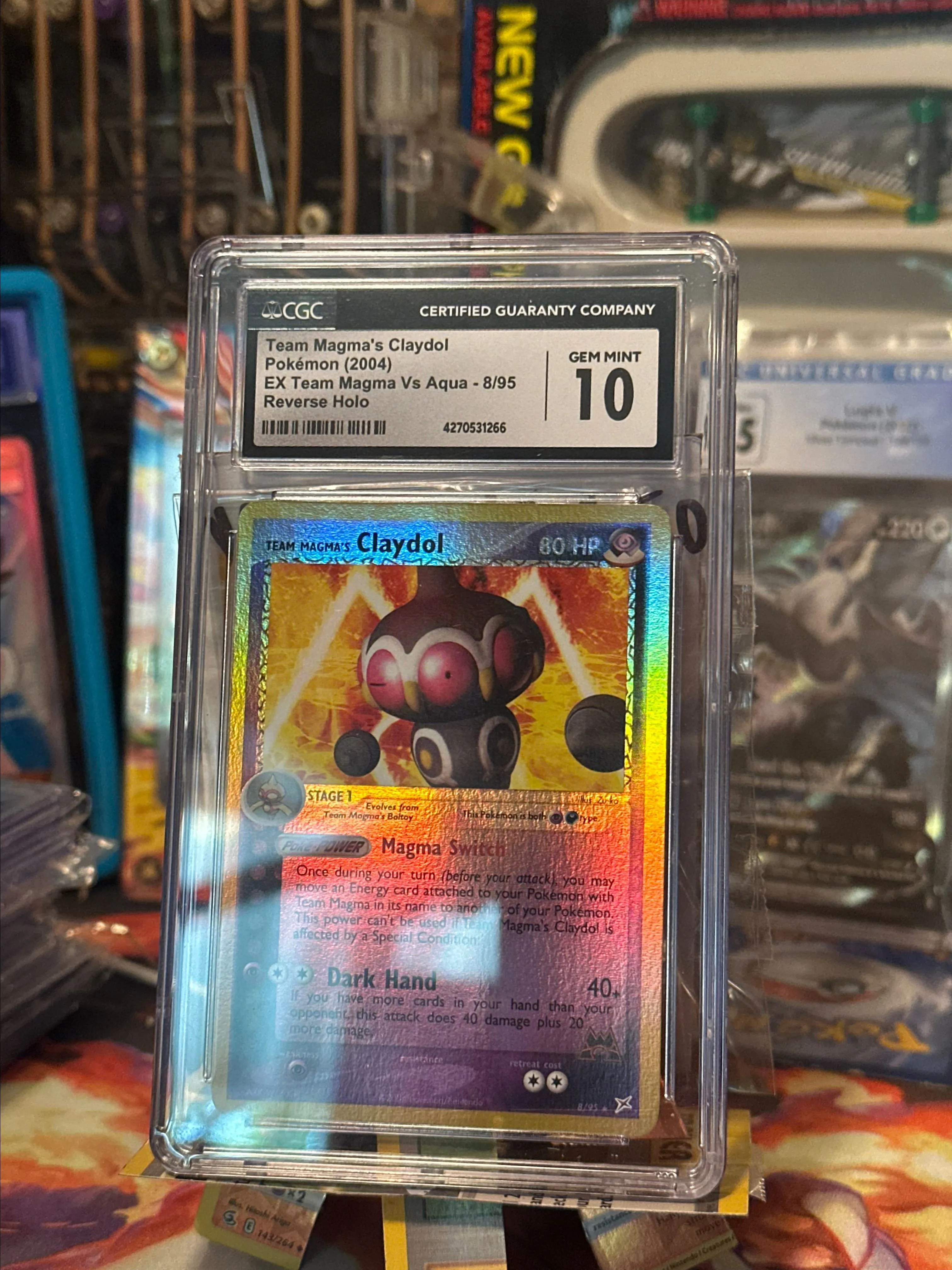 Product image for Team Magmas Claydol CGC 10