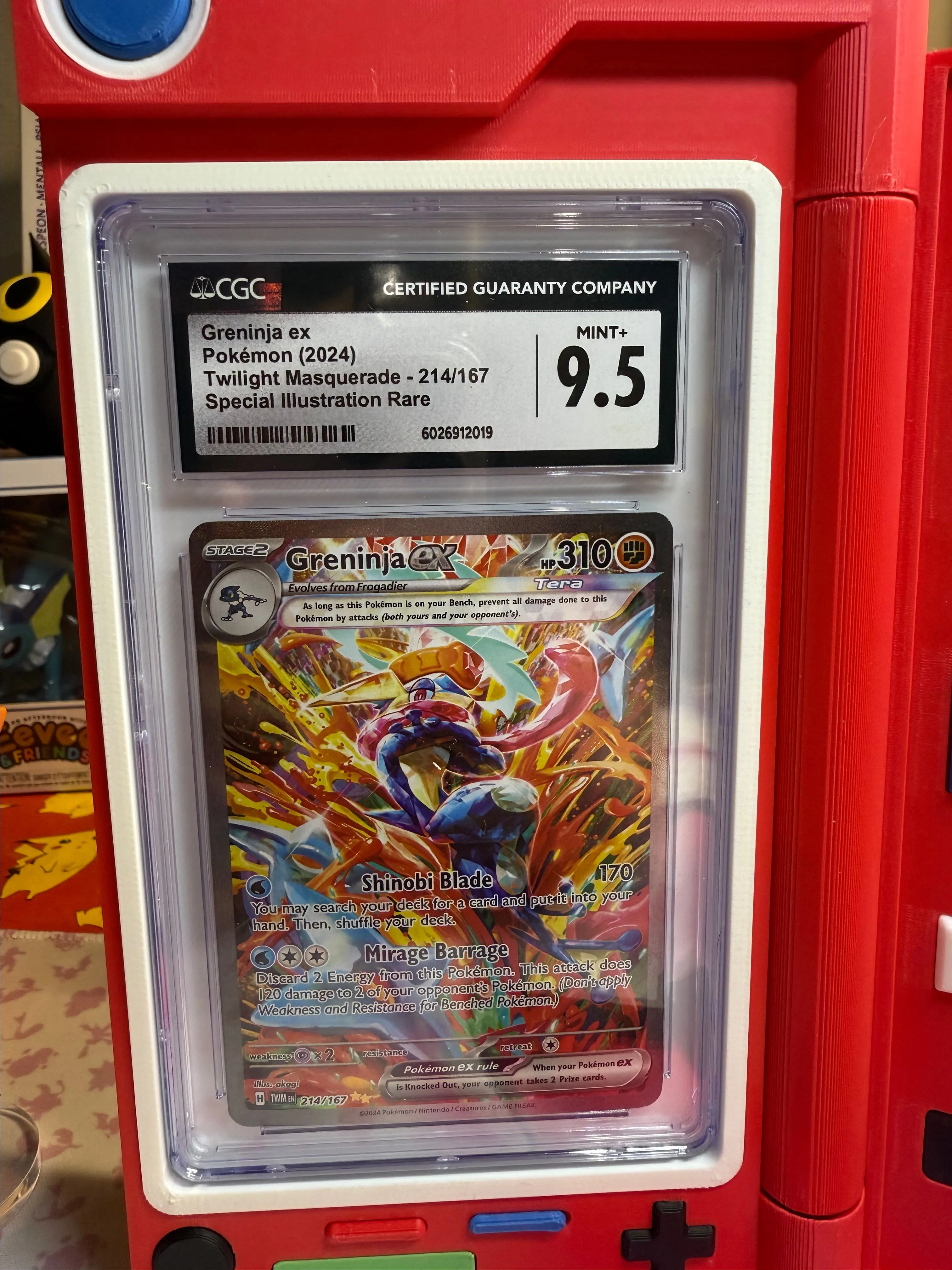 Product image for Greninja EX 214/167 CGC 9.5