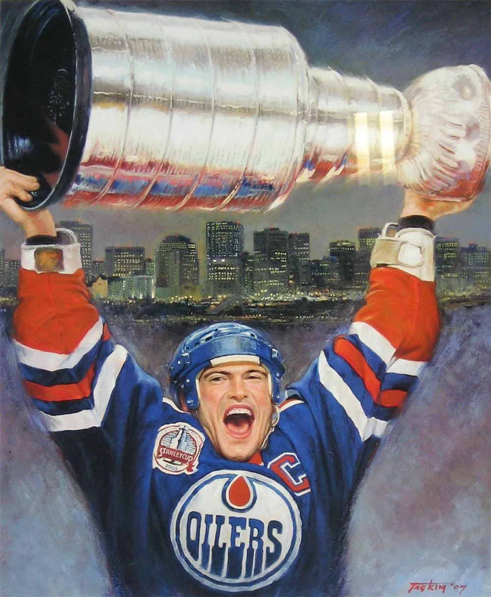 Product image for Mark Messier Lithograph - Edmonton Oilers, Ltd Ed of 1111