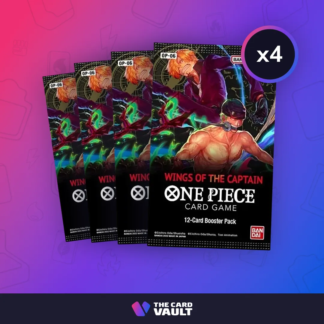4 x One Piece TCG - Wings of the Captain (OP-06) Booster Pack  Whatnot:  Shop, Sell, Connect