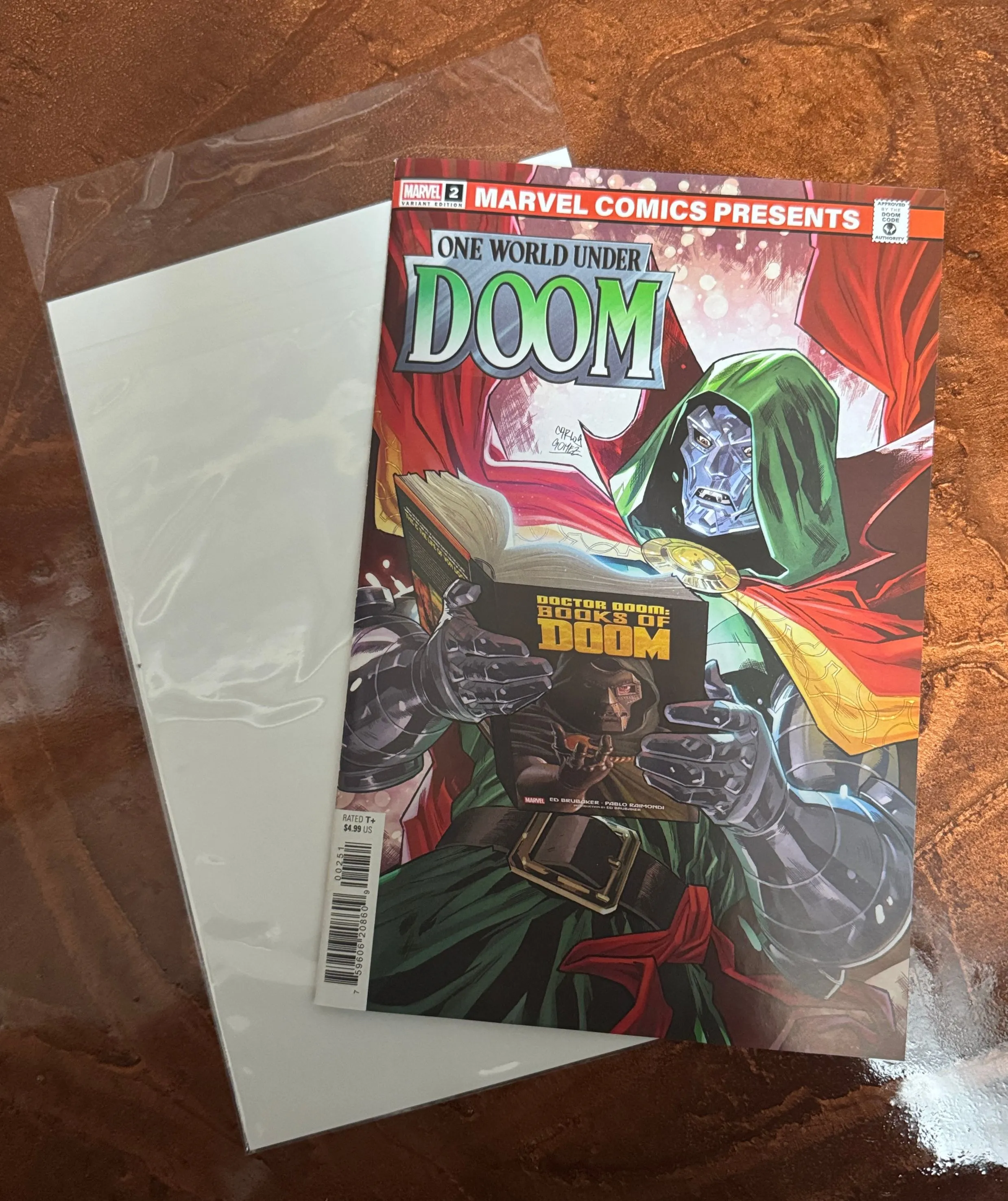 Product image for ONE WORLD UNDER DOOM #2 CARLOS GOMEZ MARVEL COMICS PRESENTS VARIANT