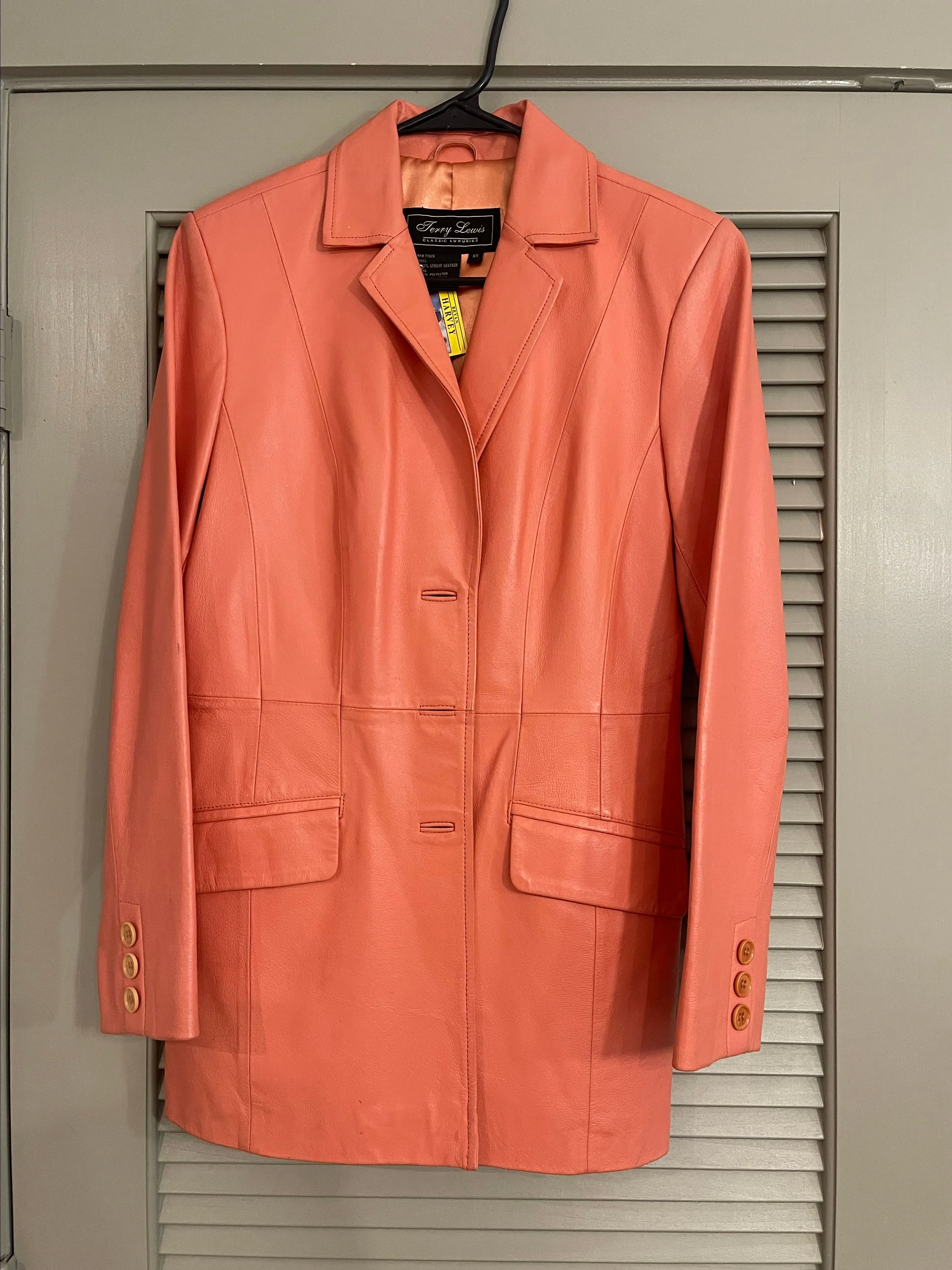 Product image for Vintage Coral 100% Leathet Jacket
