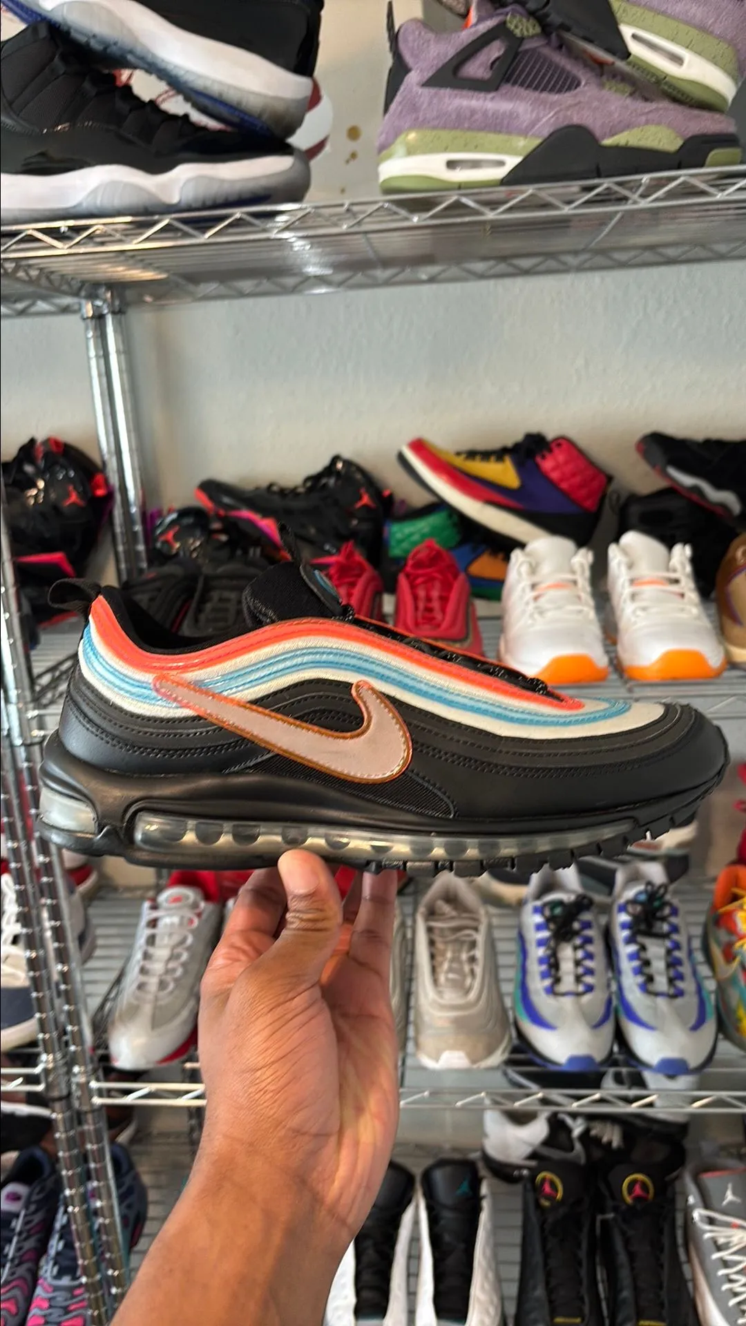 Product image for Men's Size 11- Nike Air Max 97 Neon Seoul RARE