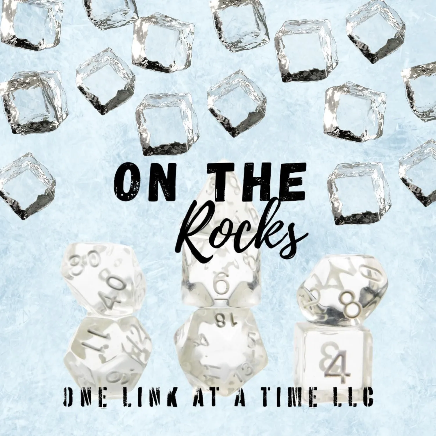 Product image for [ON THE ROCKS] 7pc Acrylic Dice Set [ACR039]