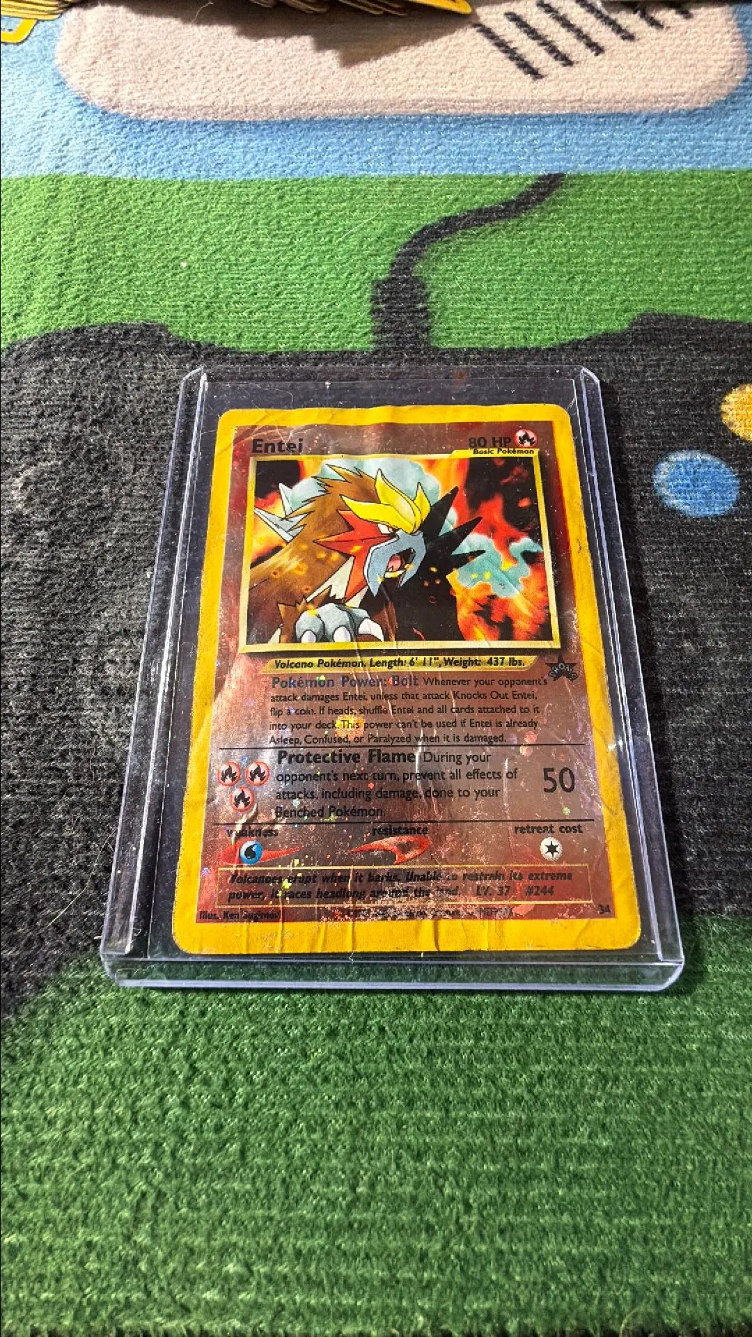 Entei Holo Pokmon Card 34 (2001) TCG (If you get graded it could POSSIBLY  get PSA 1) Damaged  Whatnot: Shop, Sell, Connect