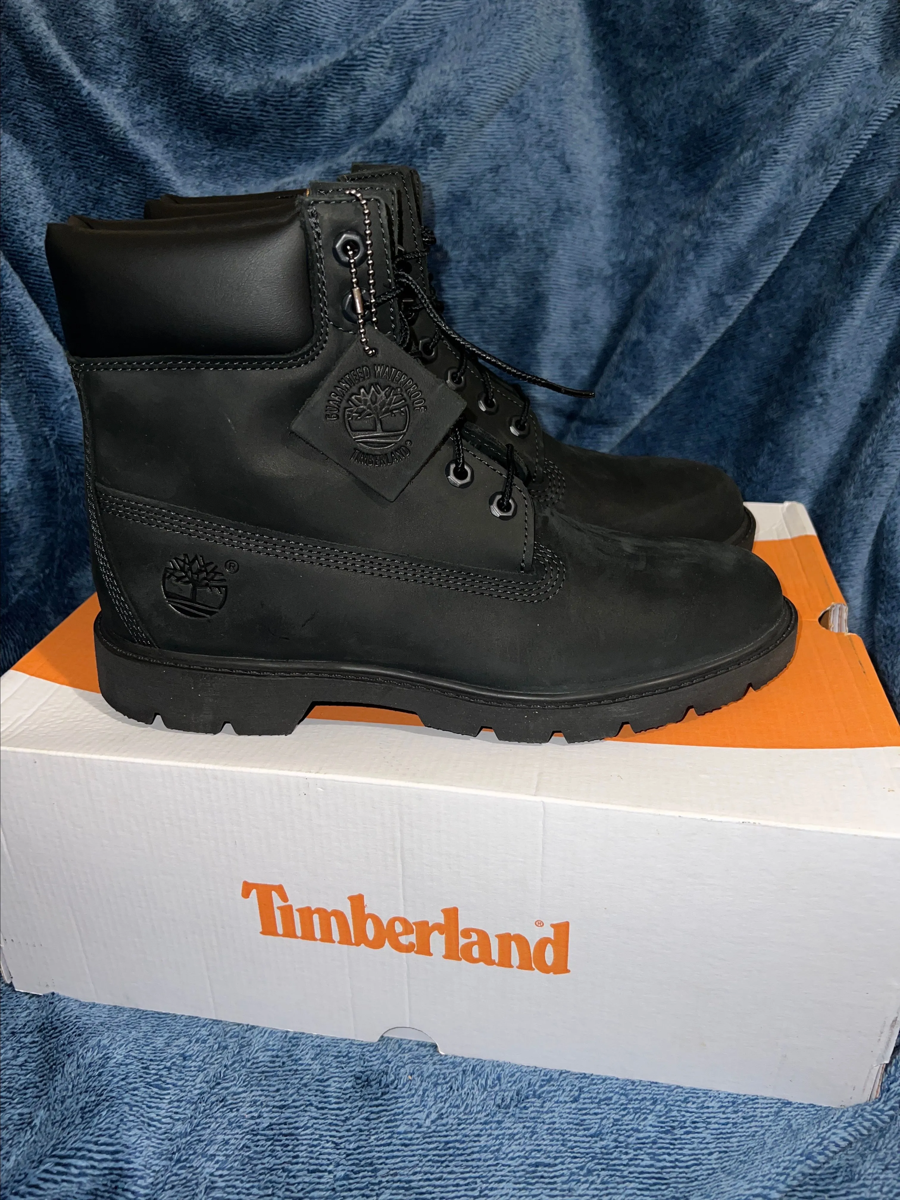 Product image for brand new black construction timberlands 8M