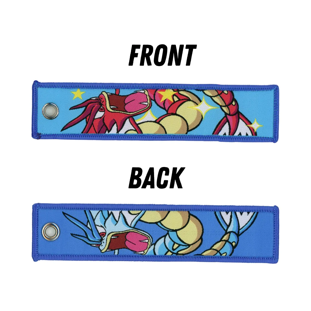 Product image for Shiny Gyarados Embroidered Keychain