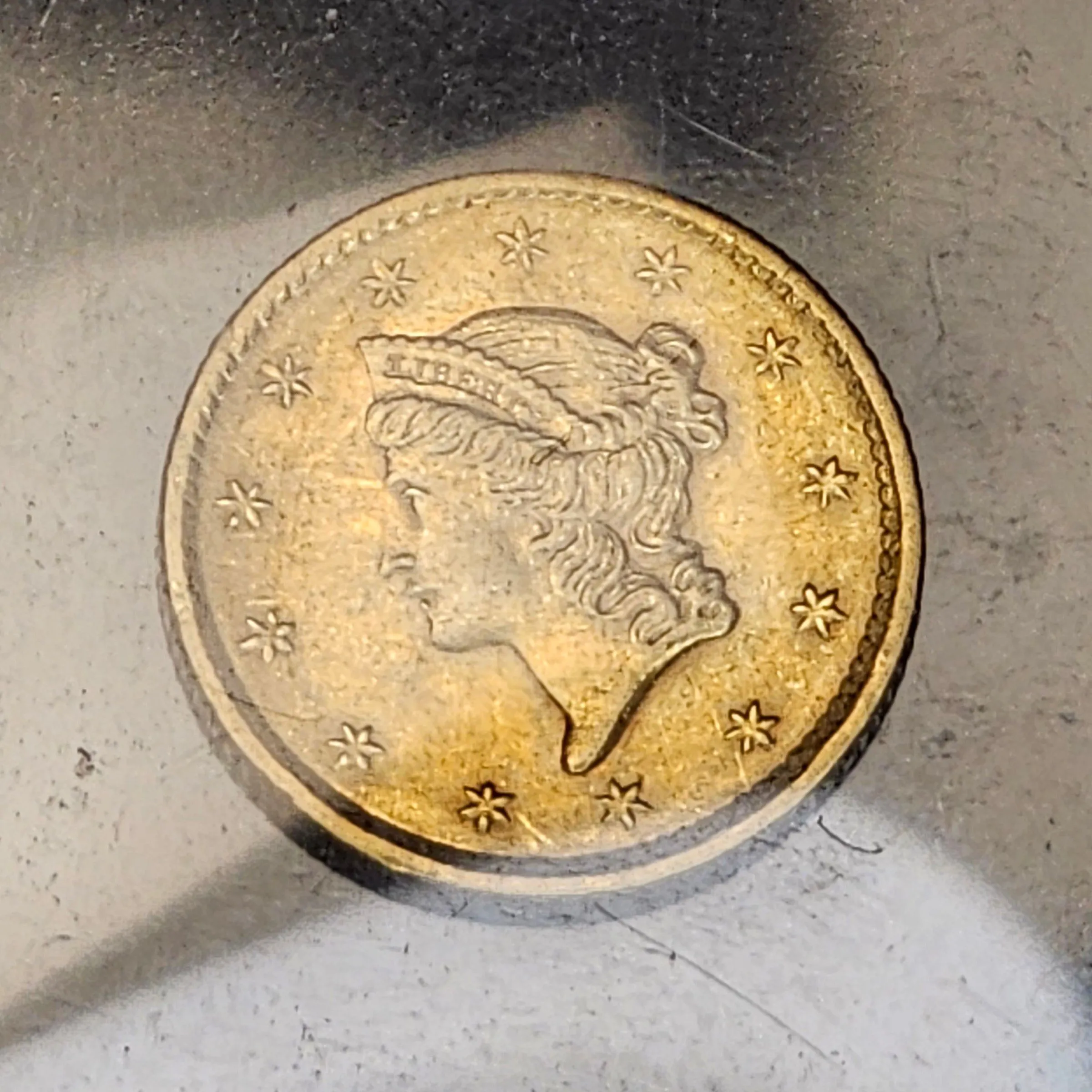 Product image for 1852 1 dollar gold coin