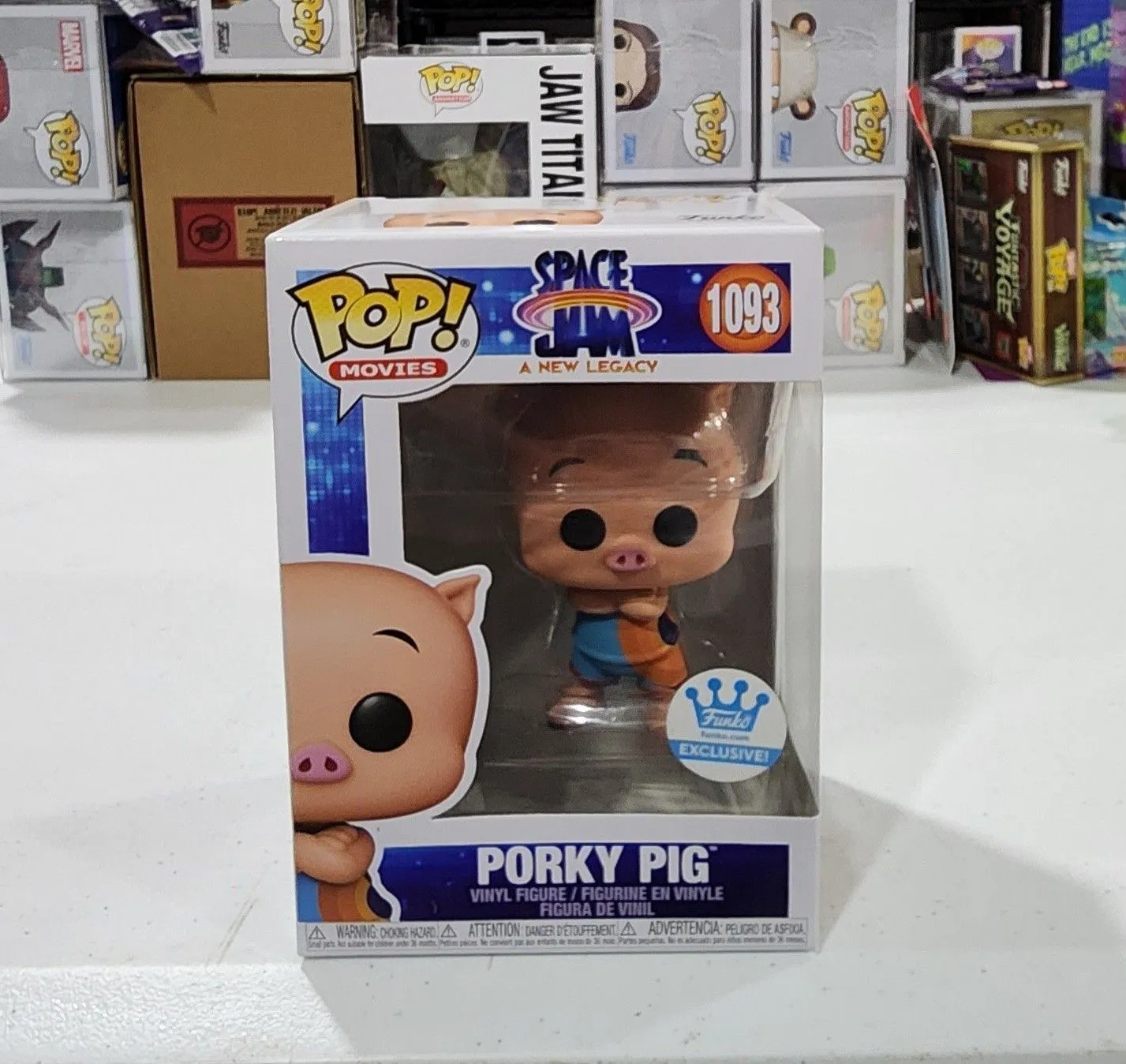 Product image for Funko Pop Space Jam A New Legacy Porky Pig Funko Shop Exclusive # 1093