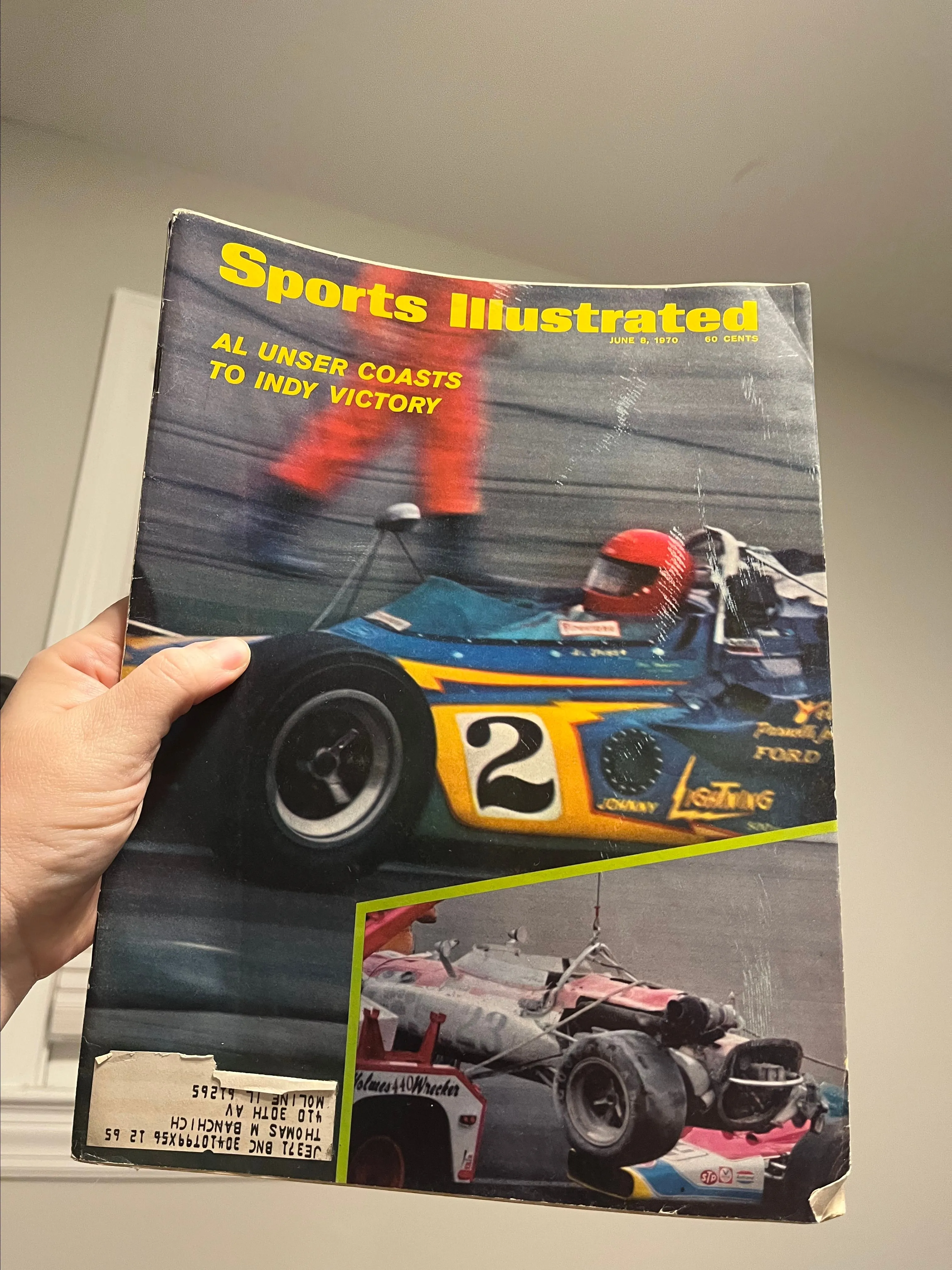 Product image for Sports Illustrated 1970 Indianapolis 500 Victory Al Unser