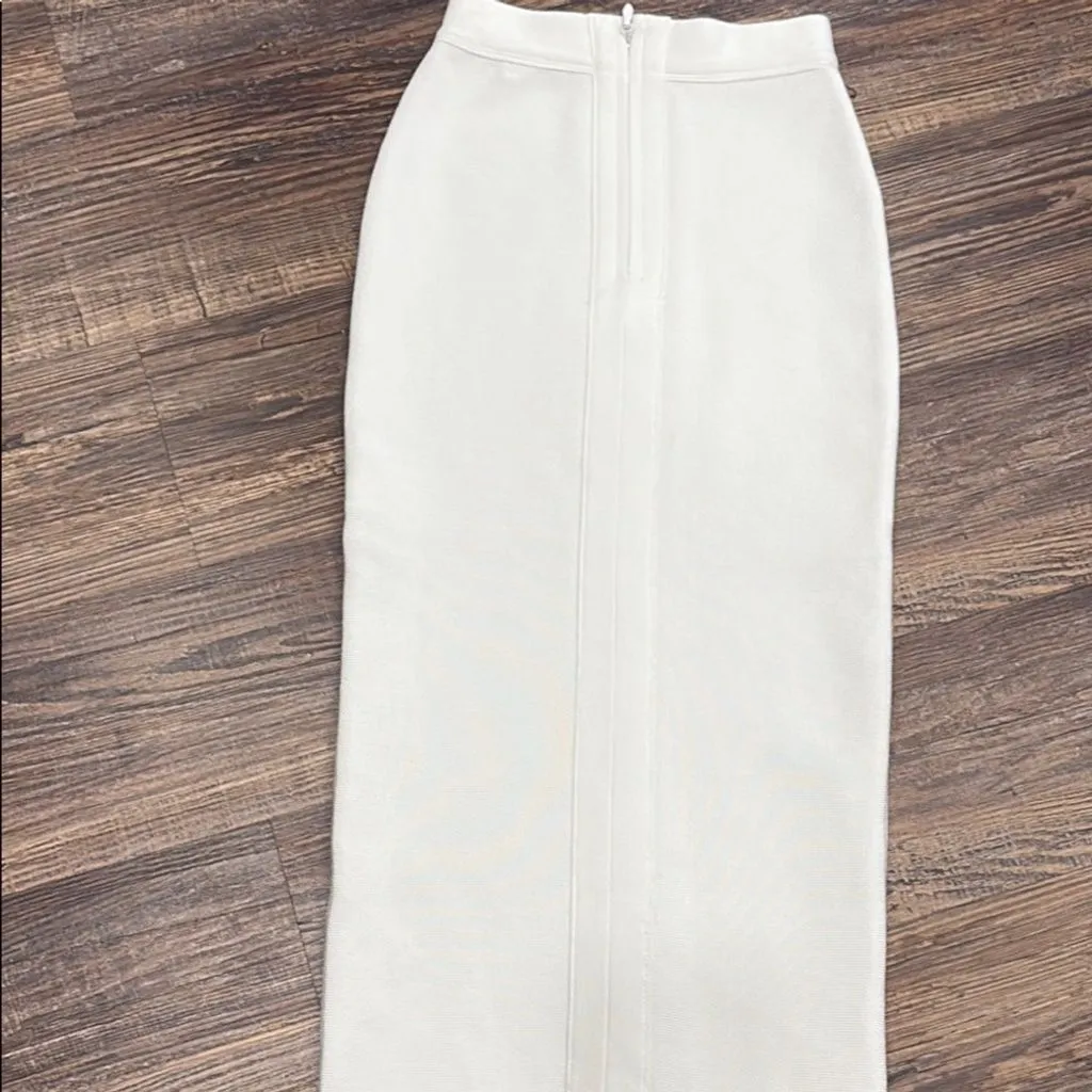 Product image for Babaton Bodycon White Skirt