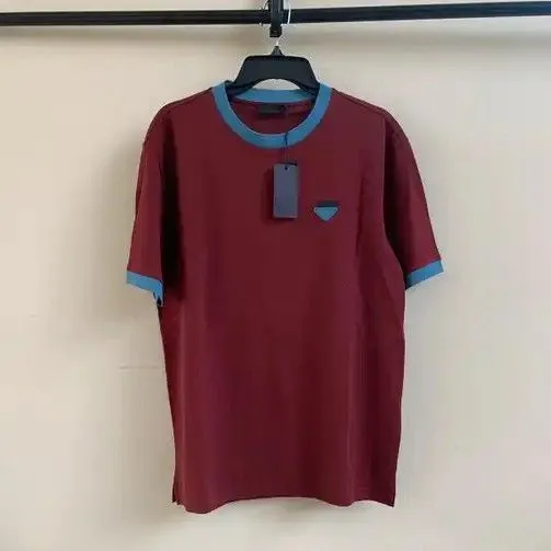 Product image for Prada, Girocollo M/C Tee in Burgundy BNWT Size: XL