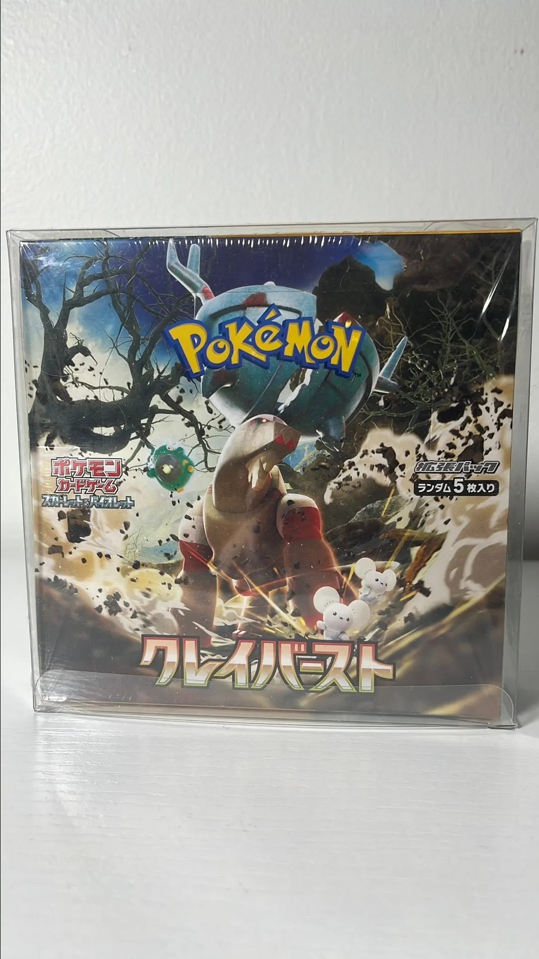 Pokemon Japanese Clay Burst Booster Box w Protector (RIP OR SHIP)   Whatnot: Shop, Sell, Connect