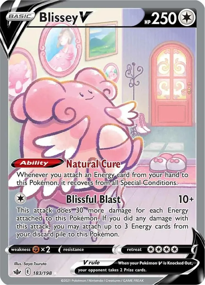 Product image for Blissey V (Alt Full Art) SWSH06: Chilling Reign