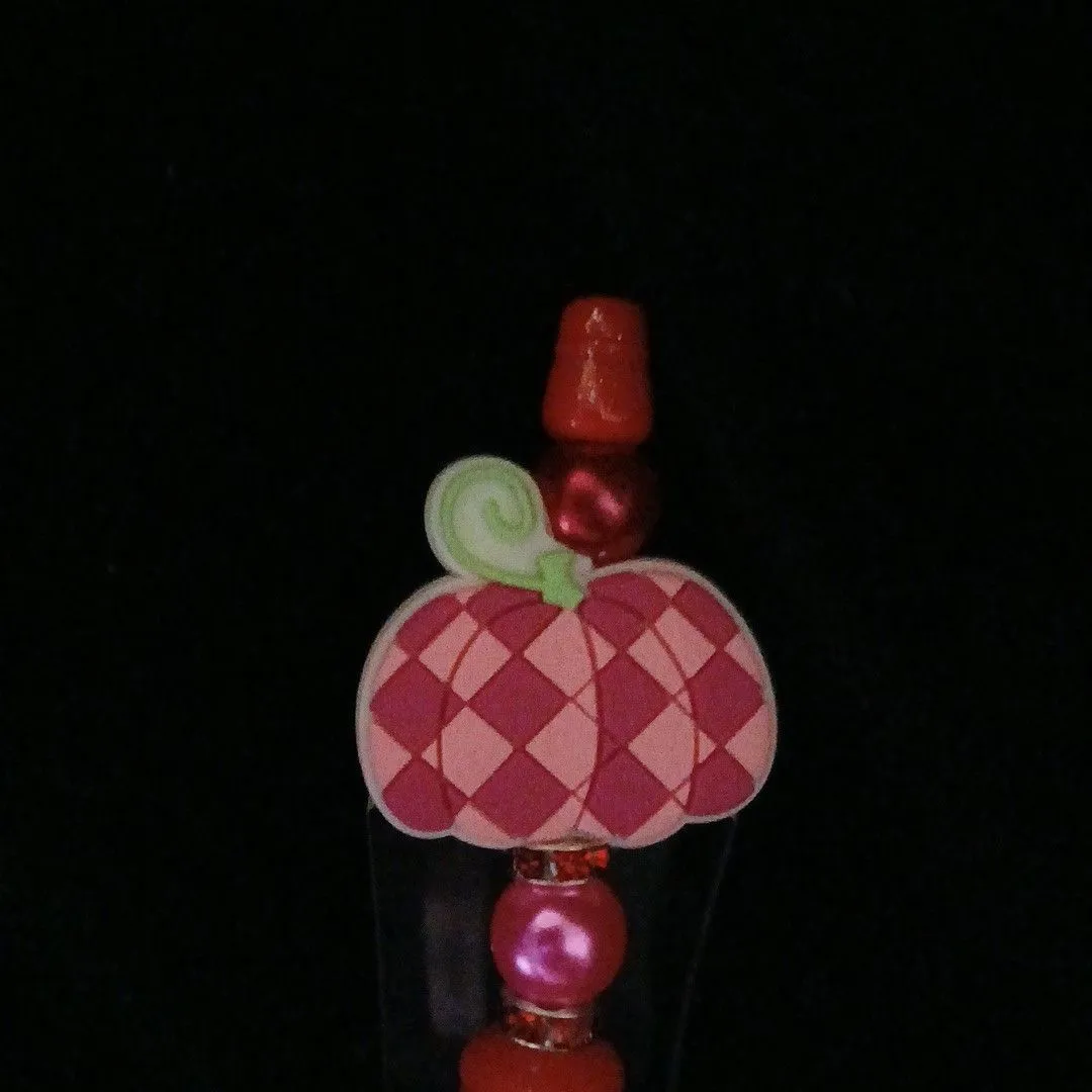 Product image for pumpkin beadable pen #130