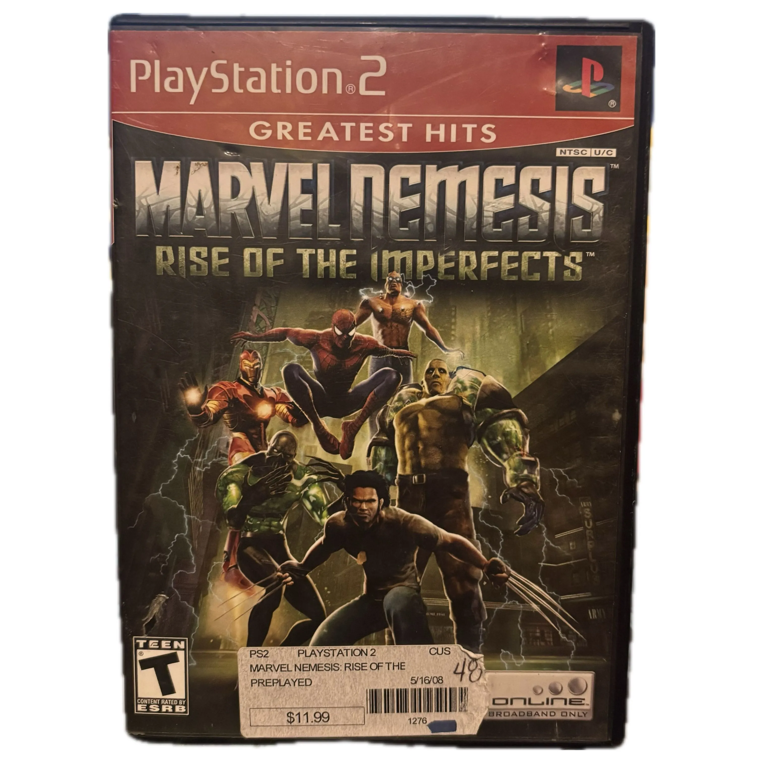Product image for Marvel Nemesis: Rise of the Imperfects (2005) PlayStation 2 PS2 | Pre-Owned No Manual