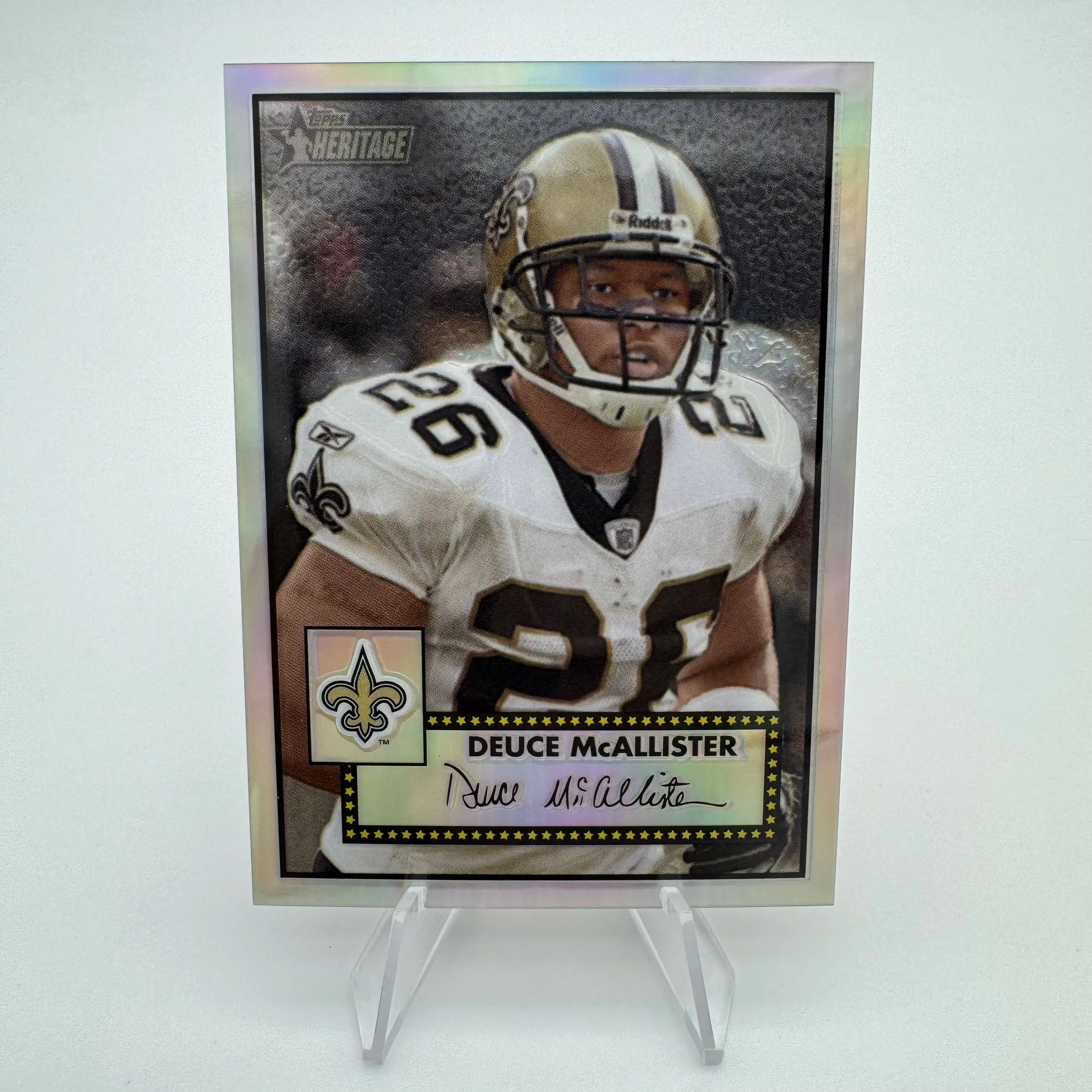 Product image for Deuce McAllister 2006 Topps Heritage Chrome Refractor /552