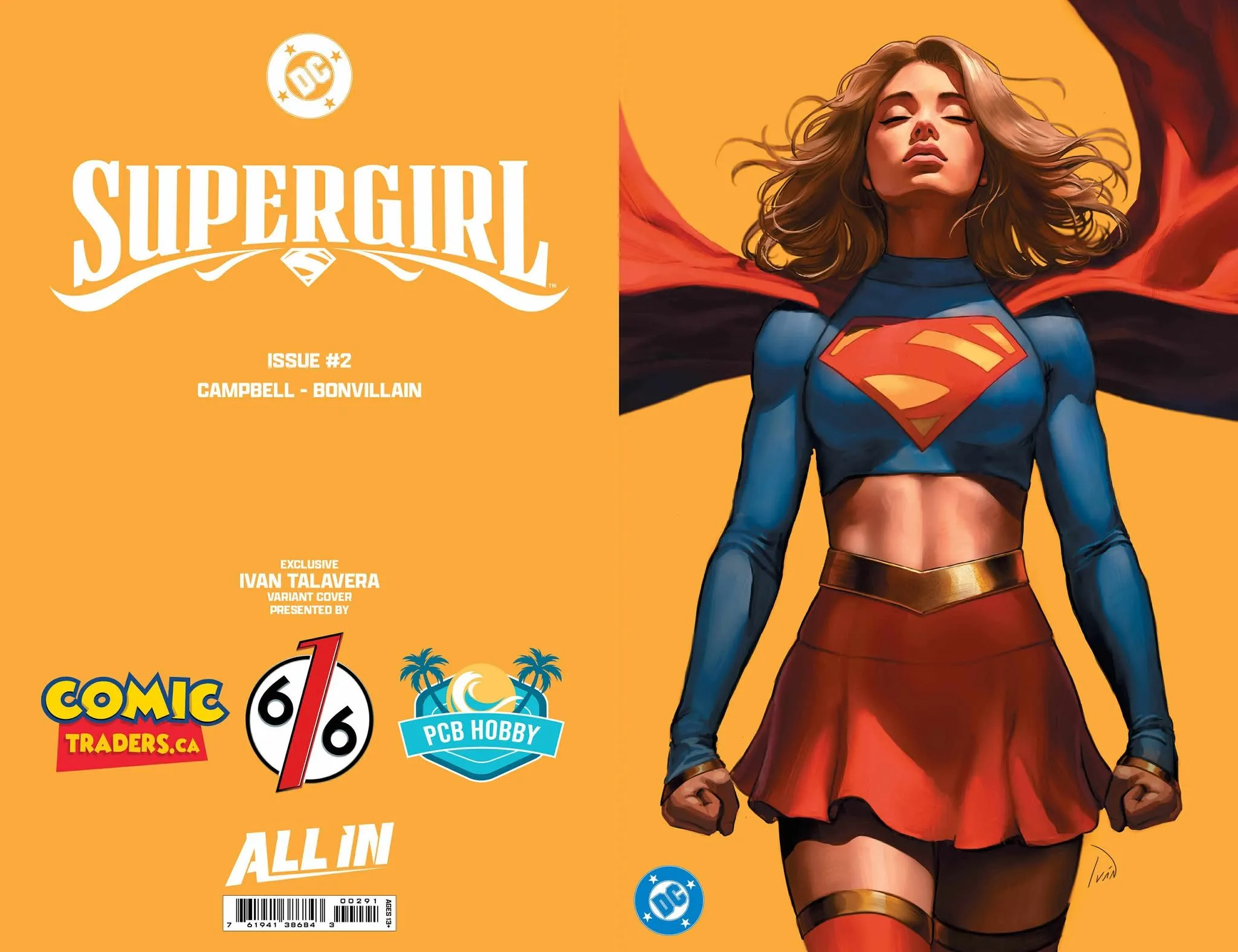 Product image for SUPERGIRL #2 IVAN TALAVERA EXCLUSIVE VIRGIN FOIL VARIANT