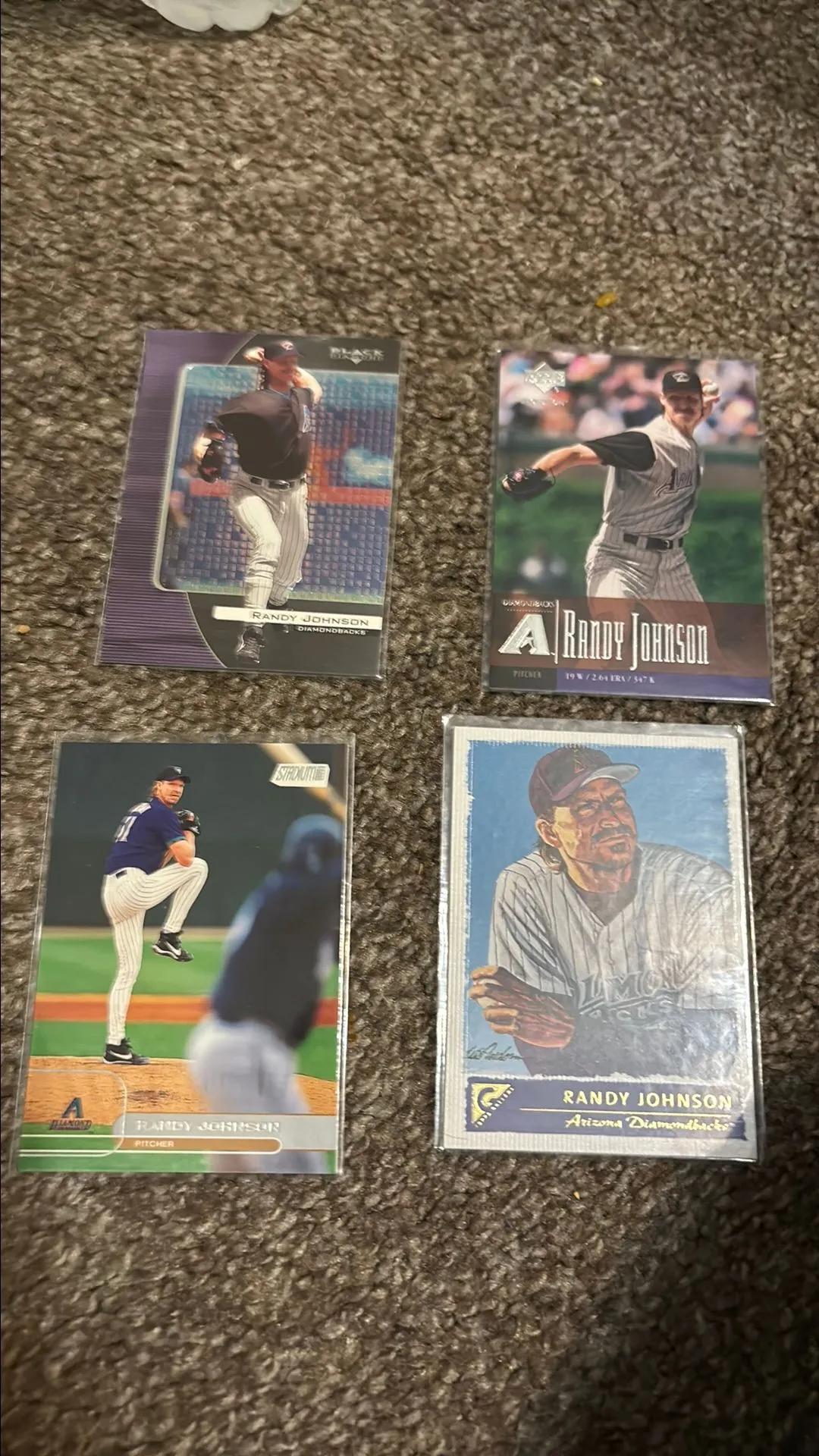 Product image for Randy Johnson lot Diamondbacks