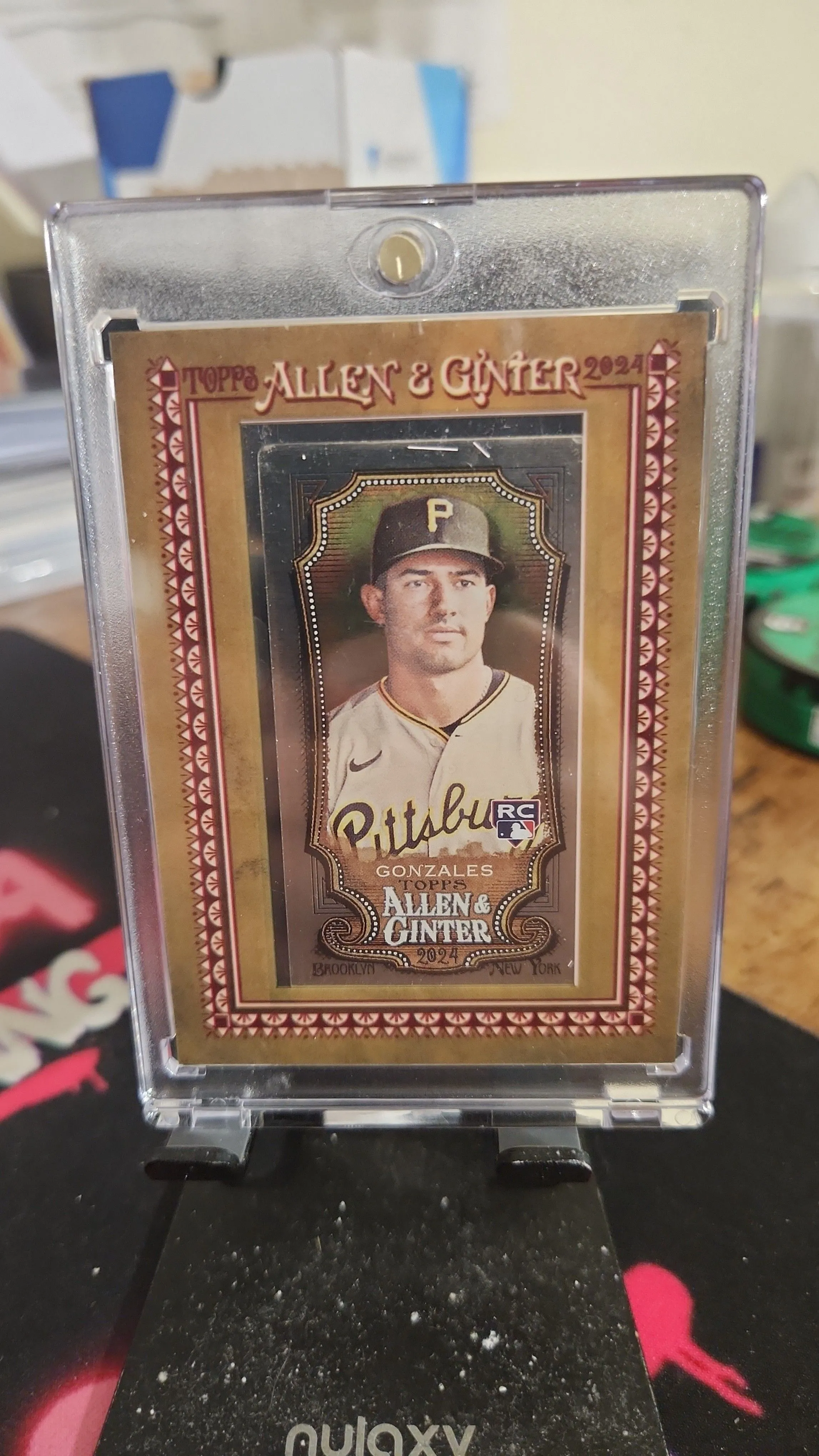 Product image for 2024 Topps Allen & Ginter Metal Mini - Nick Gonzales RC #/3 Pirates 1:6498 Packs