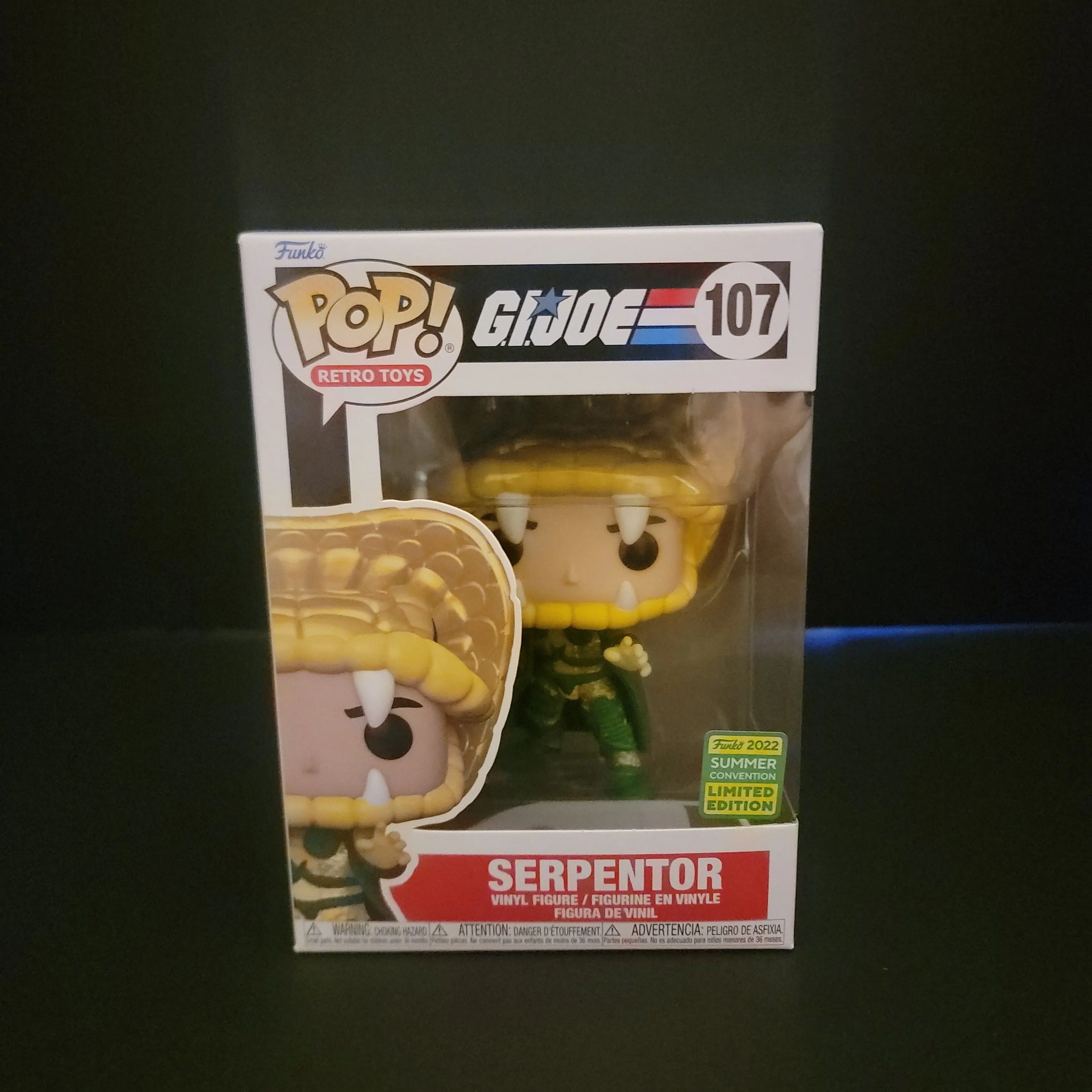 Product image for G.I. Joe Serpentor #107 Limited Edition Summer Convention 