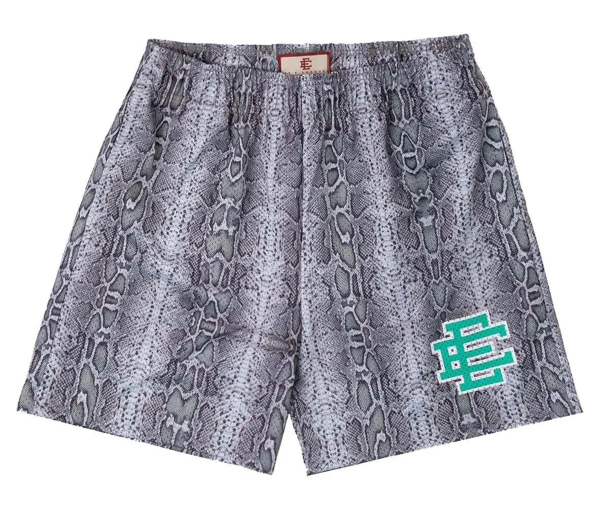 Product image for 2020 Eric Emmanuel EE Basic Shorts 'Diamond Snakeskin' [Size L]