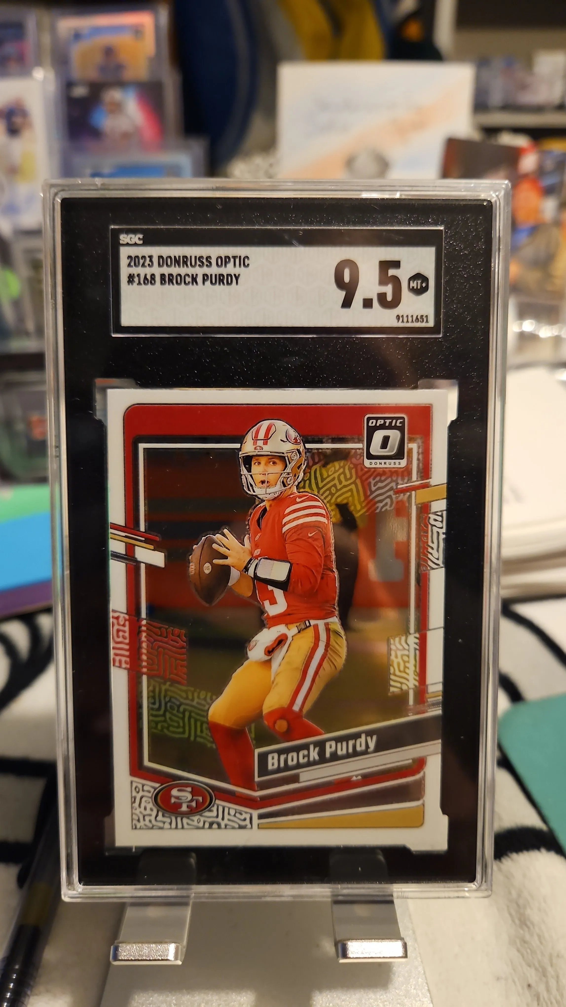 Product image for 2023 Donruss Optic Brock Purdy SGC  9.5...49ers