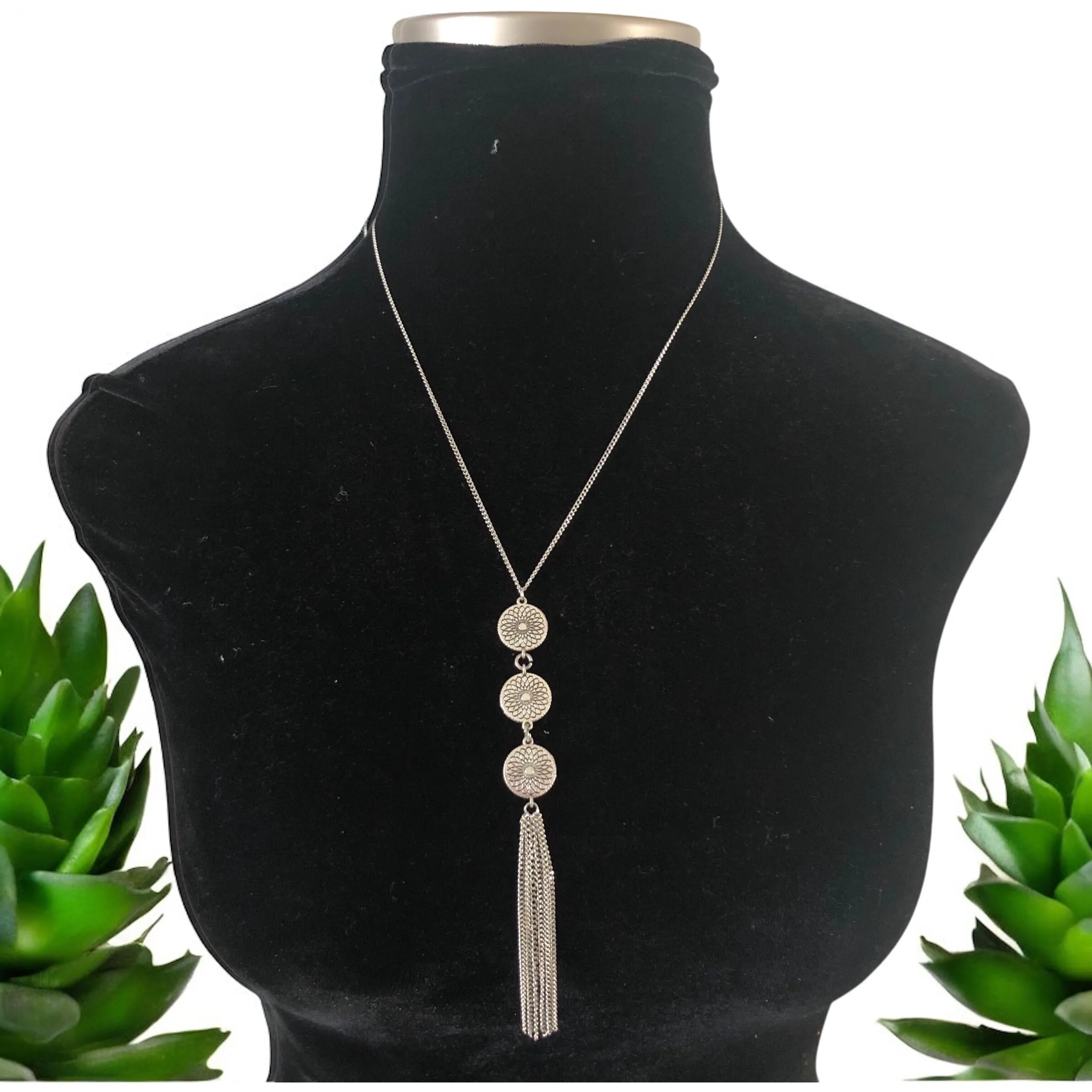 Product image for 1. NWT Paparazzi Boho Druzy Silver Tone Necklace (Set)
