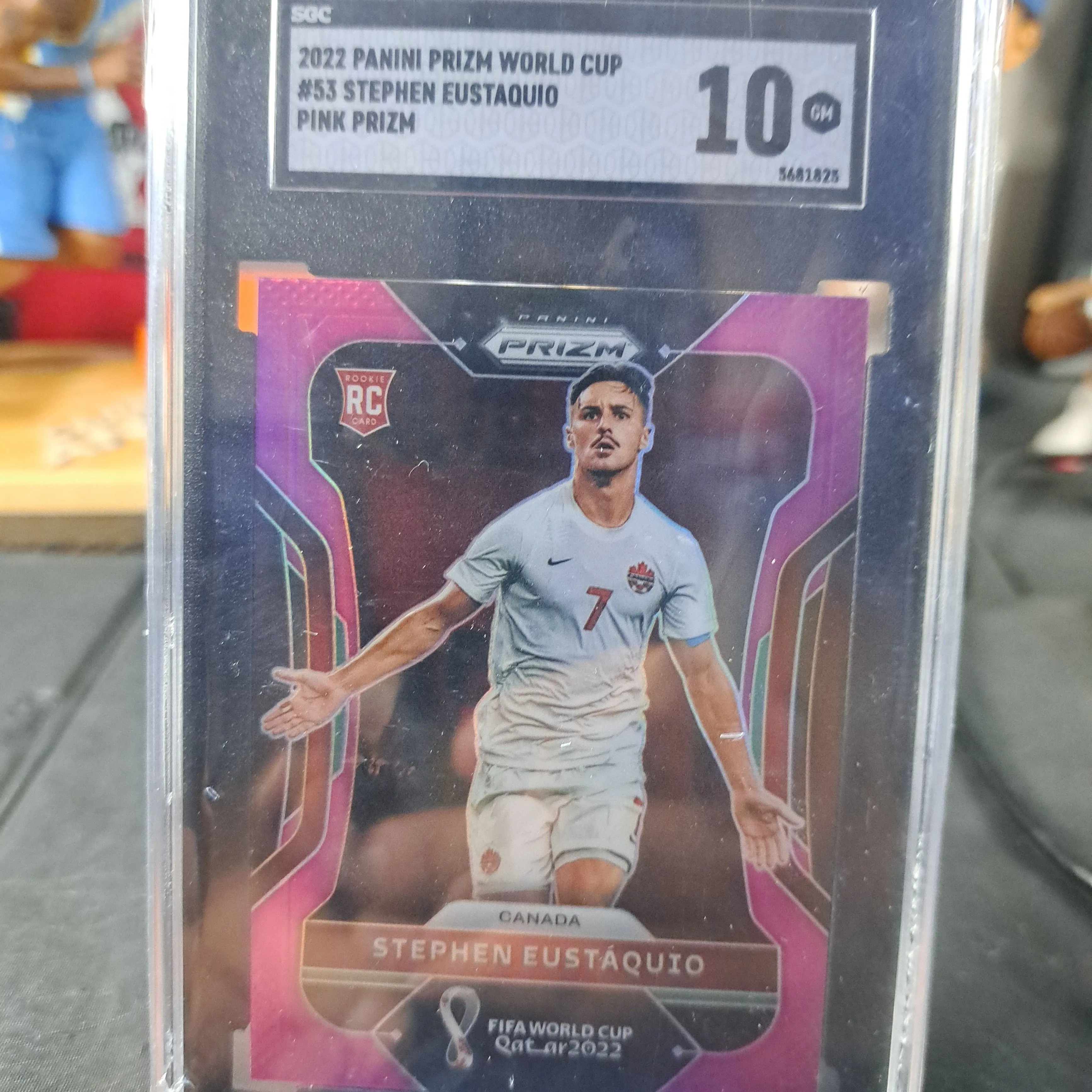 Product image for 2022 panini prizm fifa world cup qatar STEPHEN EUSTAQUIO RC pink