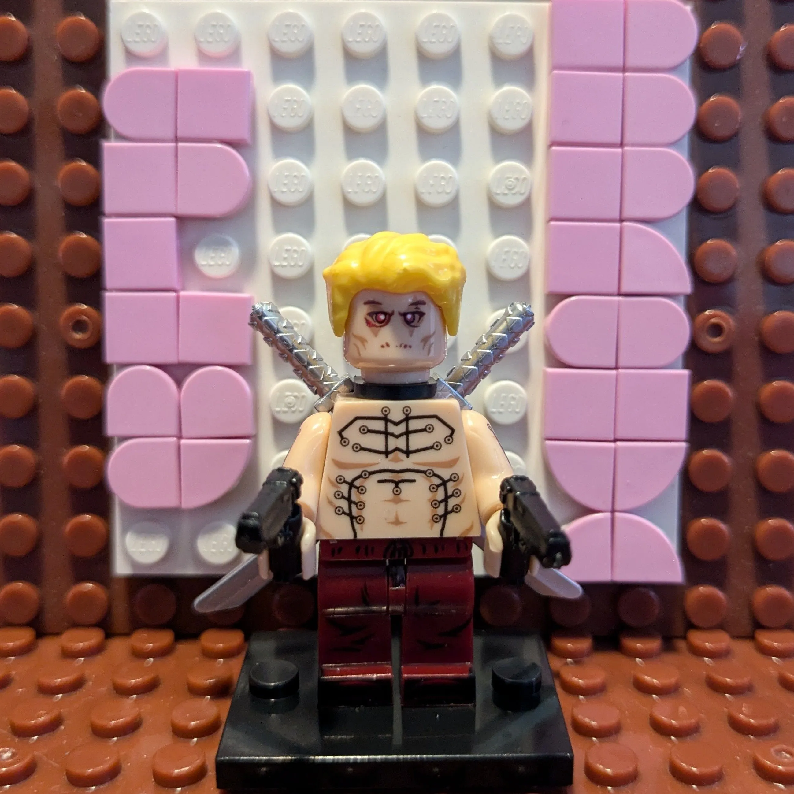 Custom Wade Wilson Deadpool Minifigure Lego Compatible Marvel