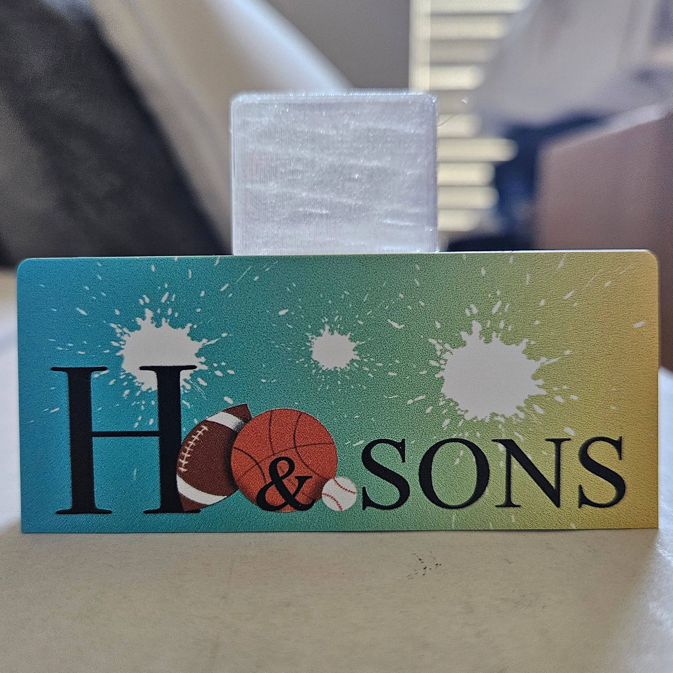 Product image for White Splash Card Stand