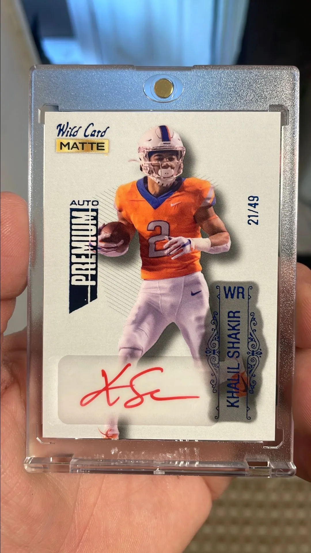 Product image for Khalil Shakir Wild Card Matte Auto Premium #ed 21/49