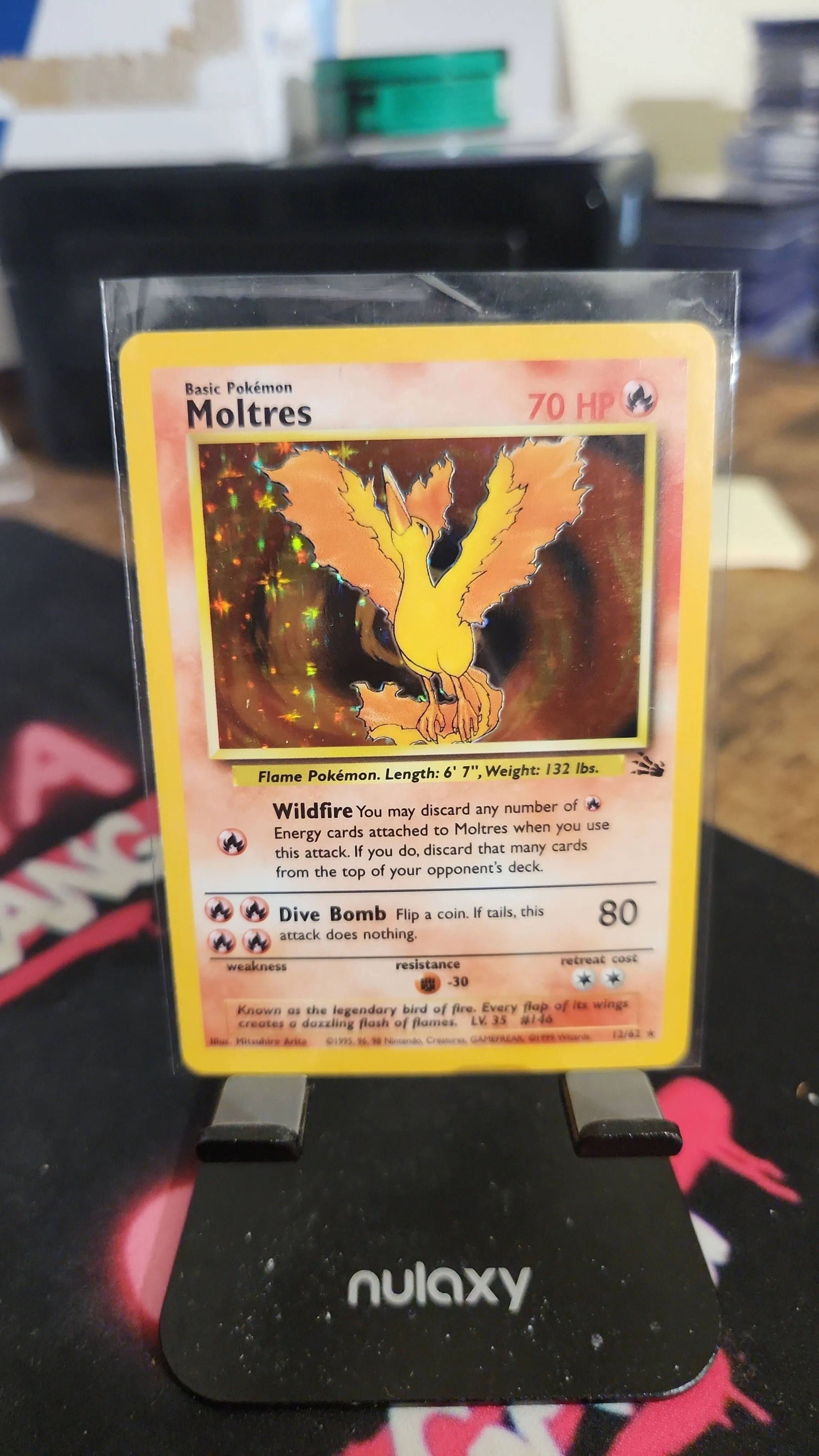 Pokmon TCG Moltres Fossil Holo Rare 12/62 Unlimited 1999 English NM   Whatnot: Shop, Sell, Connect