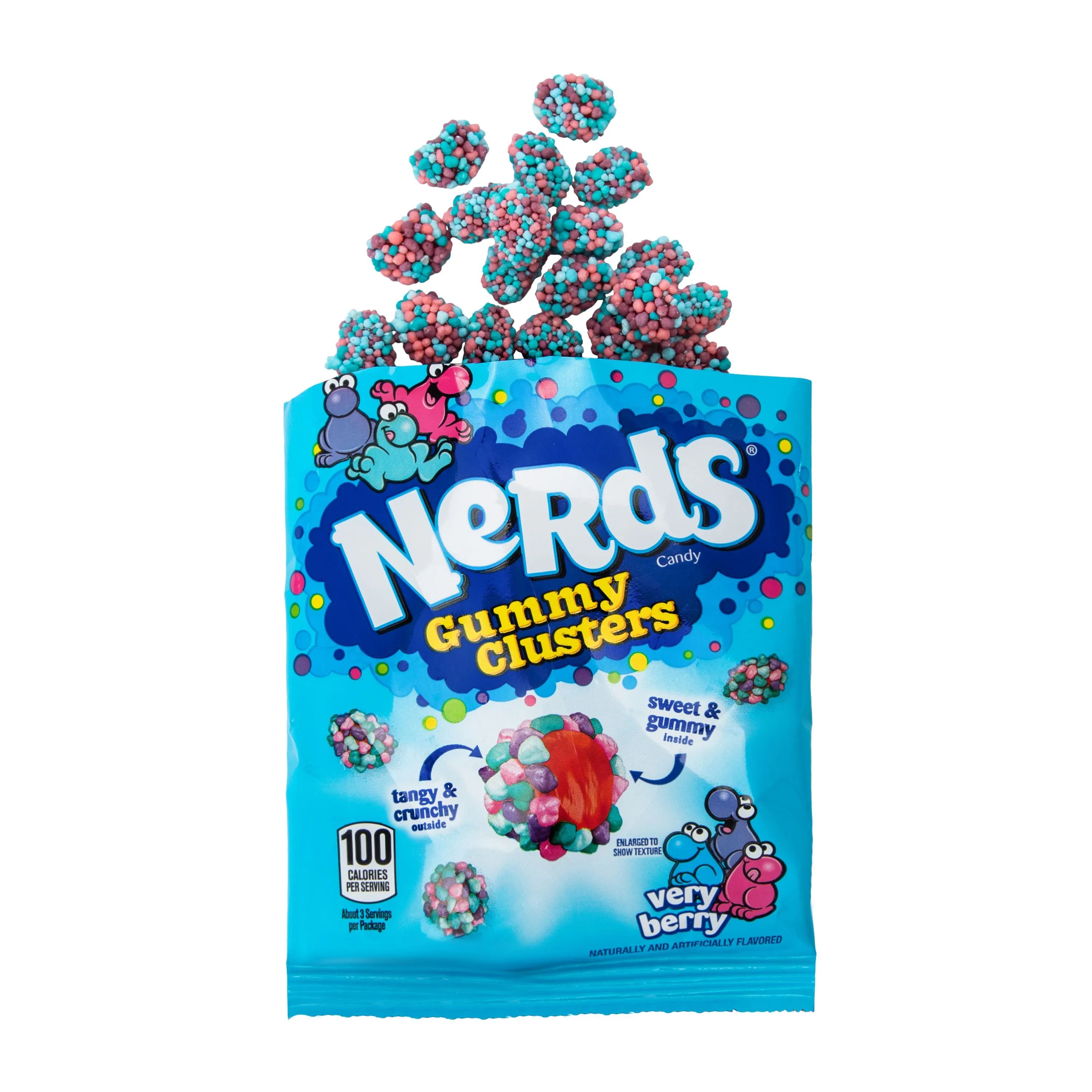 Product image for New Nerds Gummy Clusters Candy 3 oz - VERY BERRY