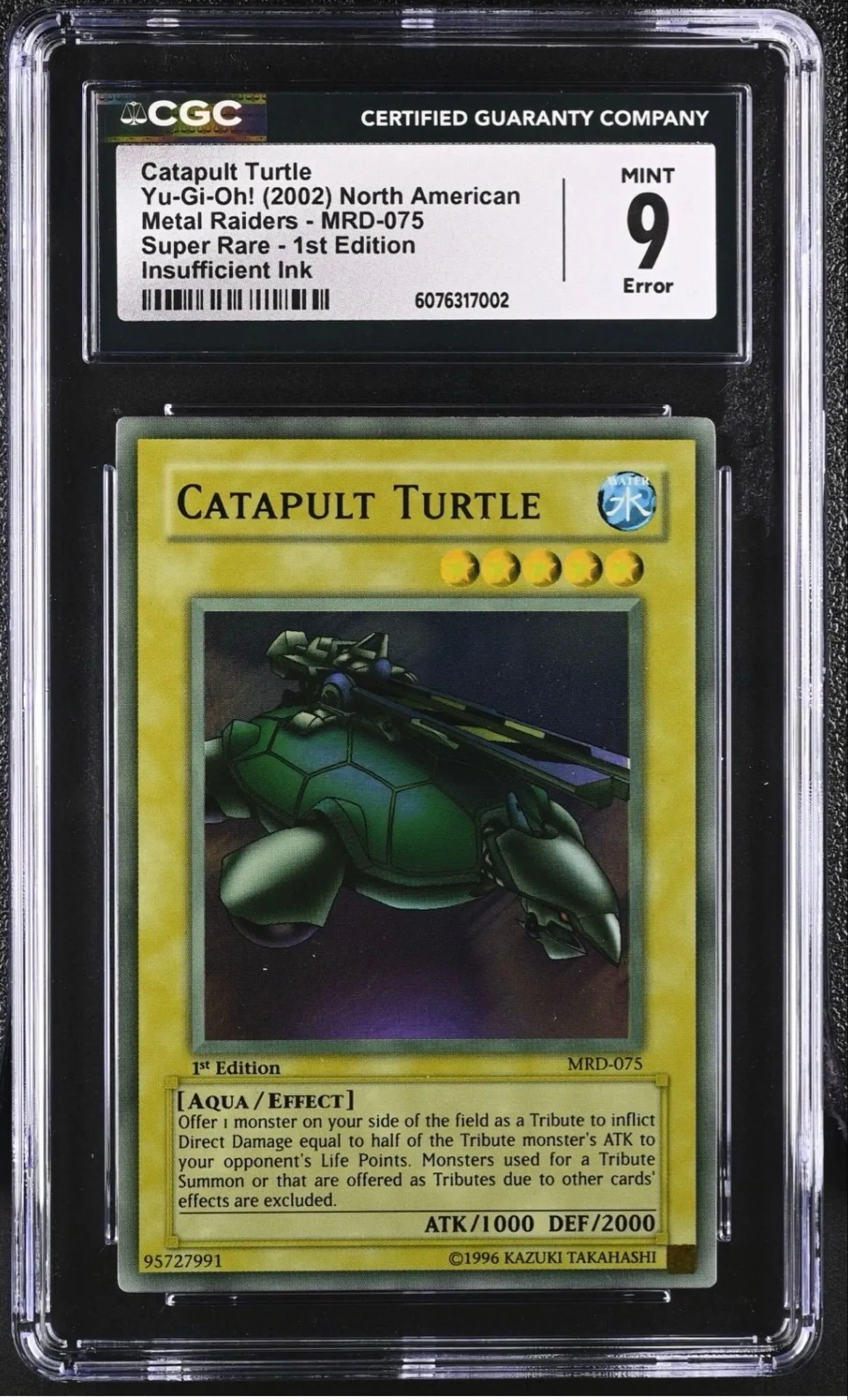 yugioh card catapult turtle Yugioh Artillery Catapult Turtle ROTD-EN003 Ultra Rare 1st Edition Nea